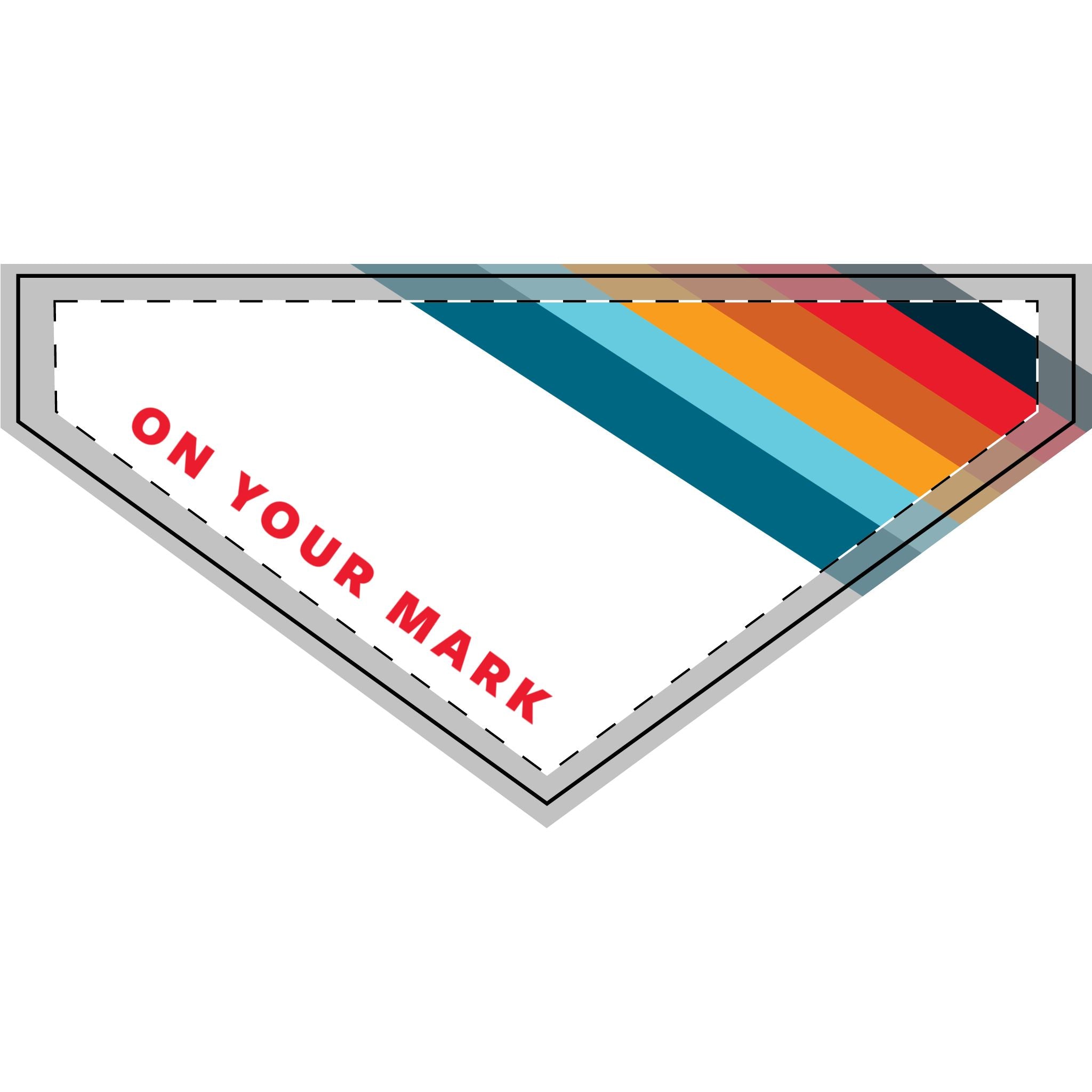 825 On Your Mark Clip-on Pet Bandana