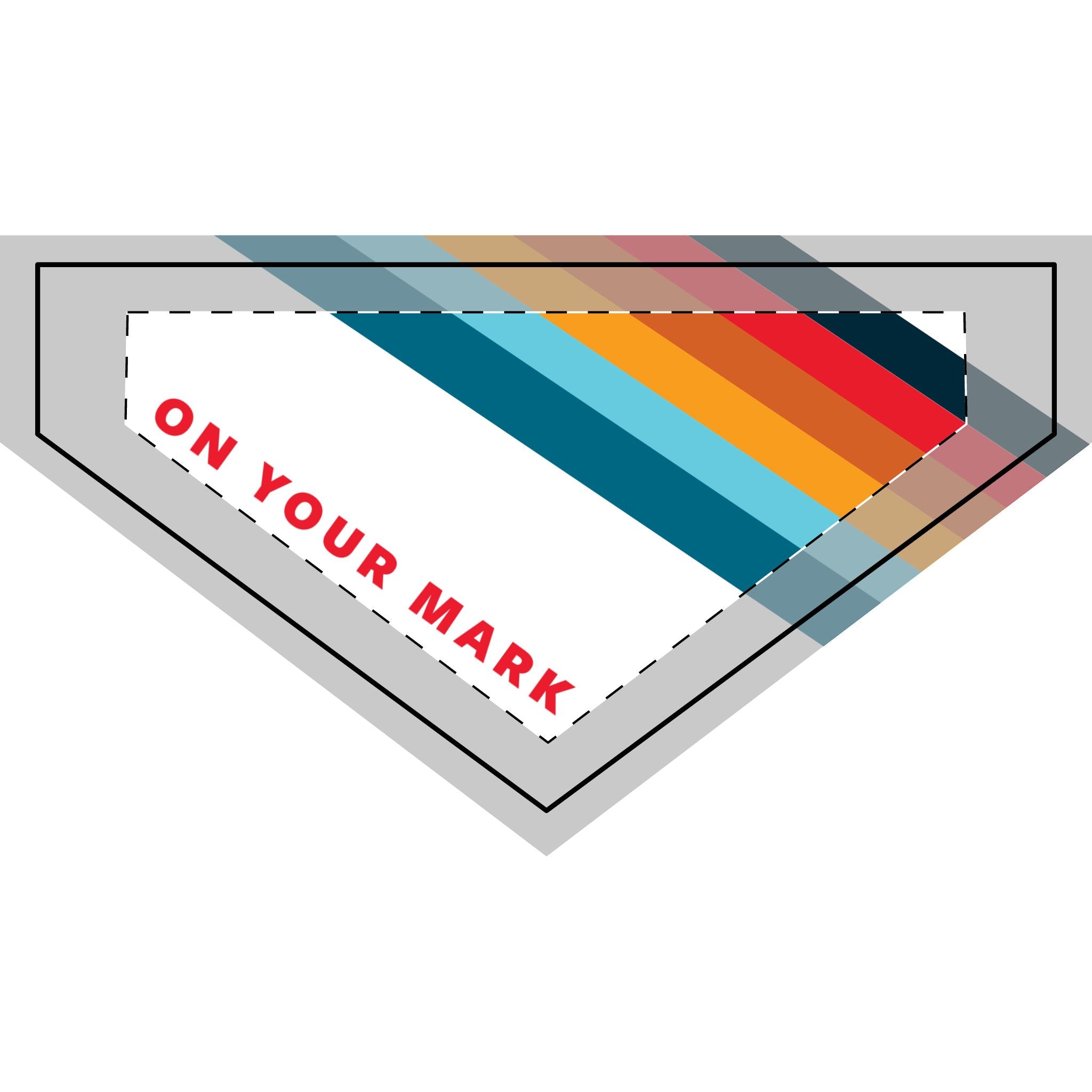 825 On Your Mark Clip-on Pet Bandana