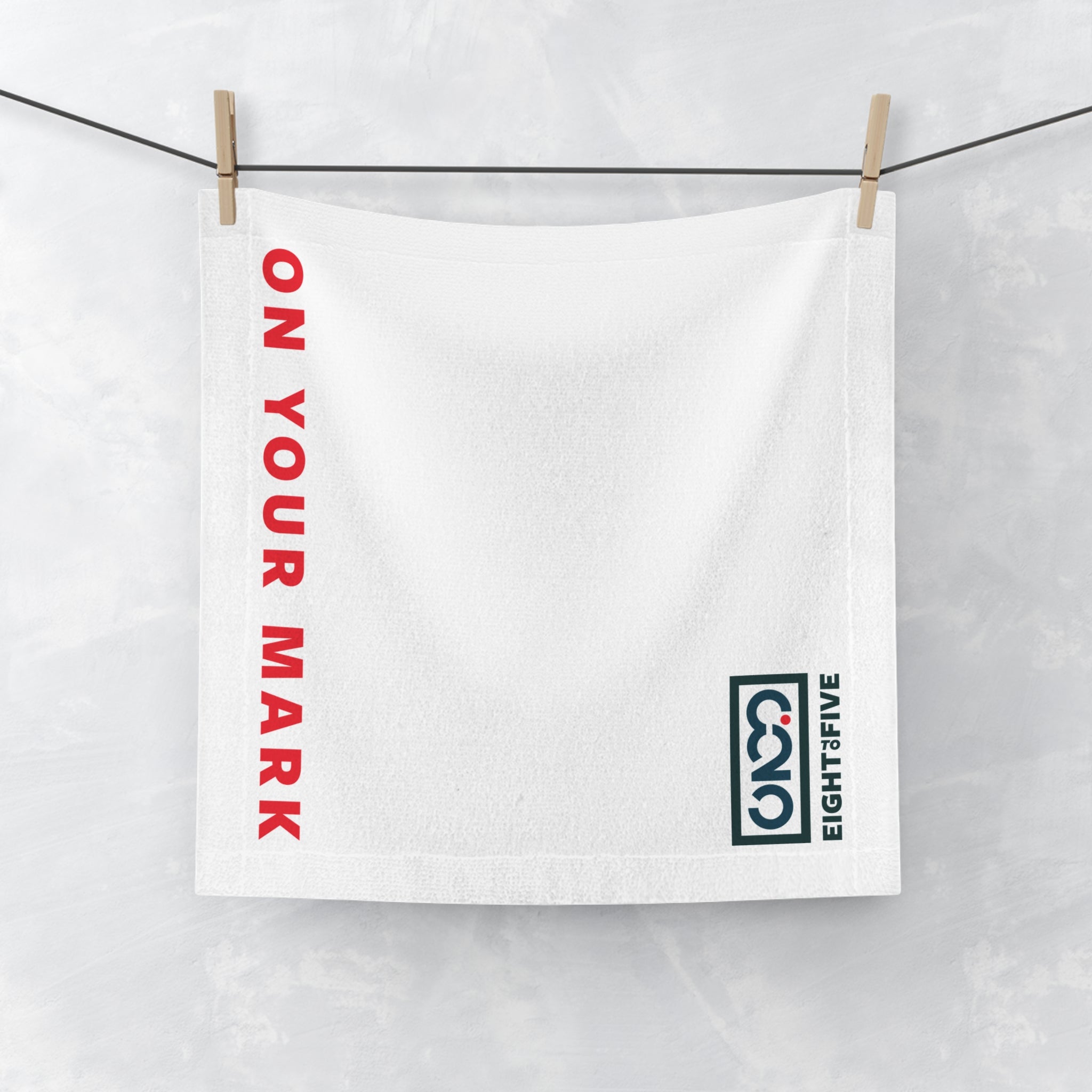 825 Color Logo On Your Mark Towel