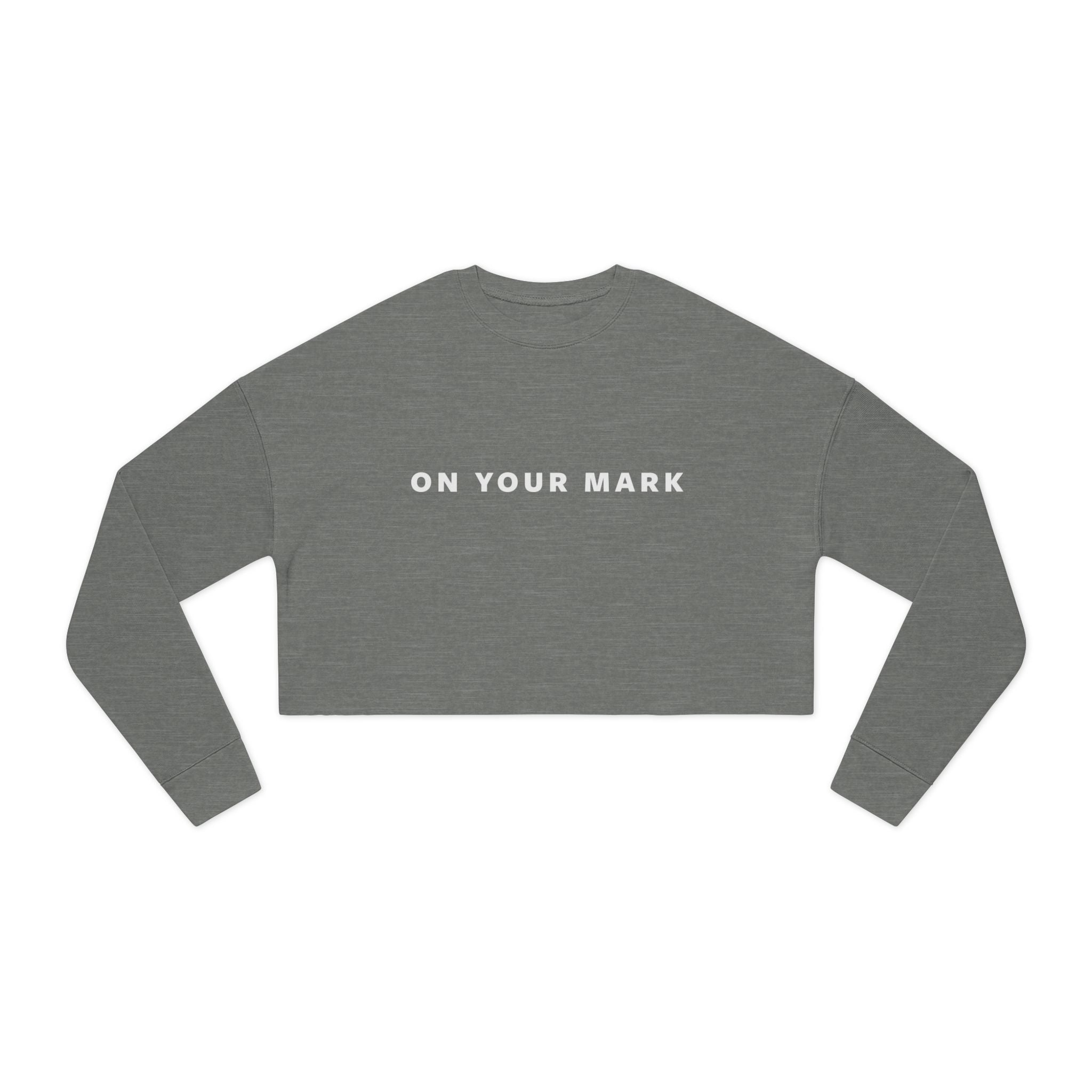 On Your Mark Cropped Sweatshirt