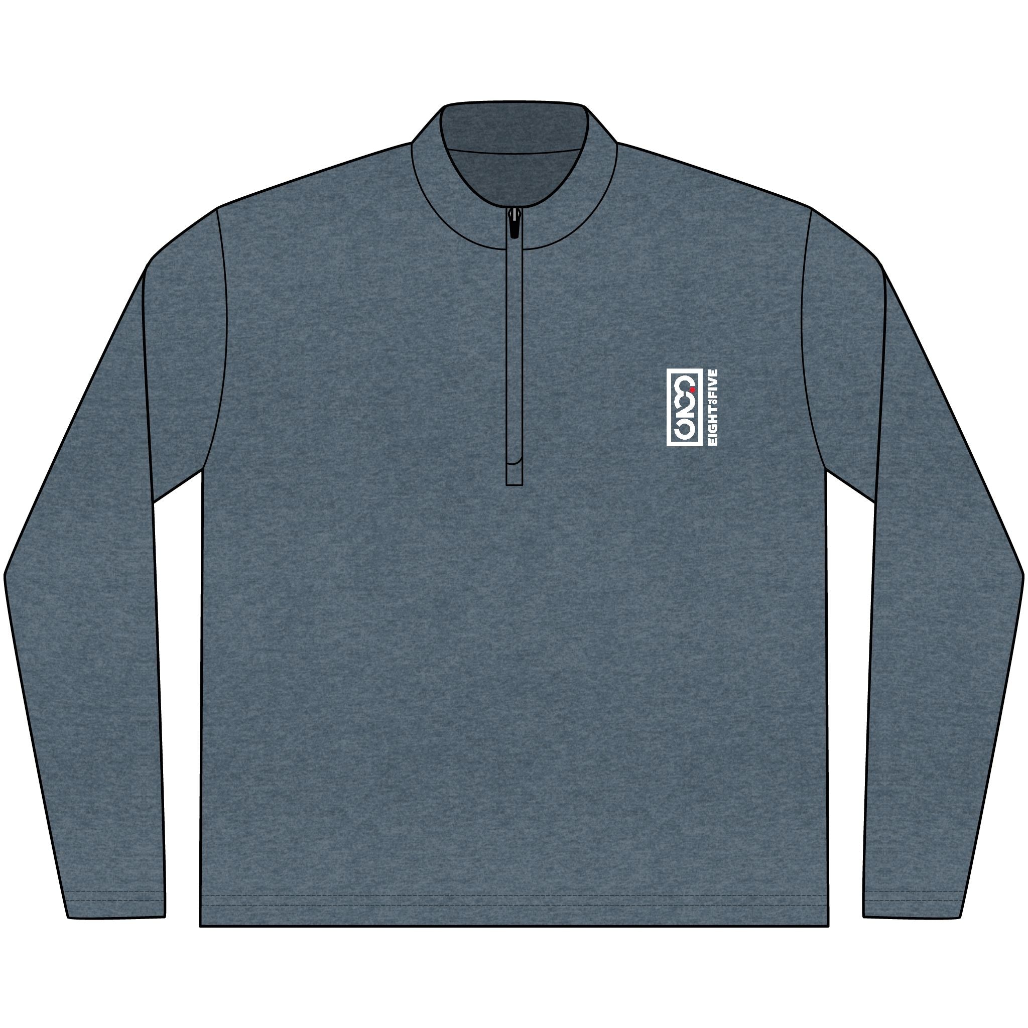 825 Embroidered White Red Dot Logo Quarter Zip TravisMathew Crestview Pullover