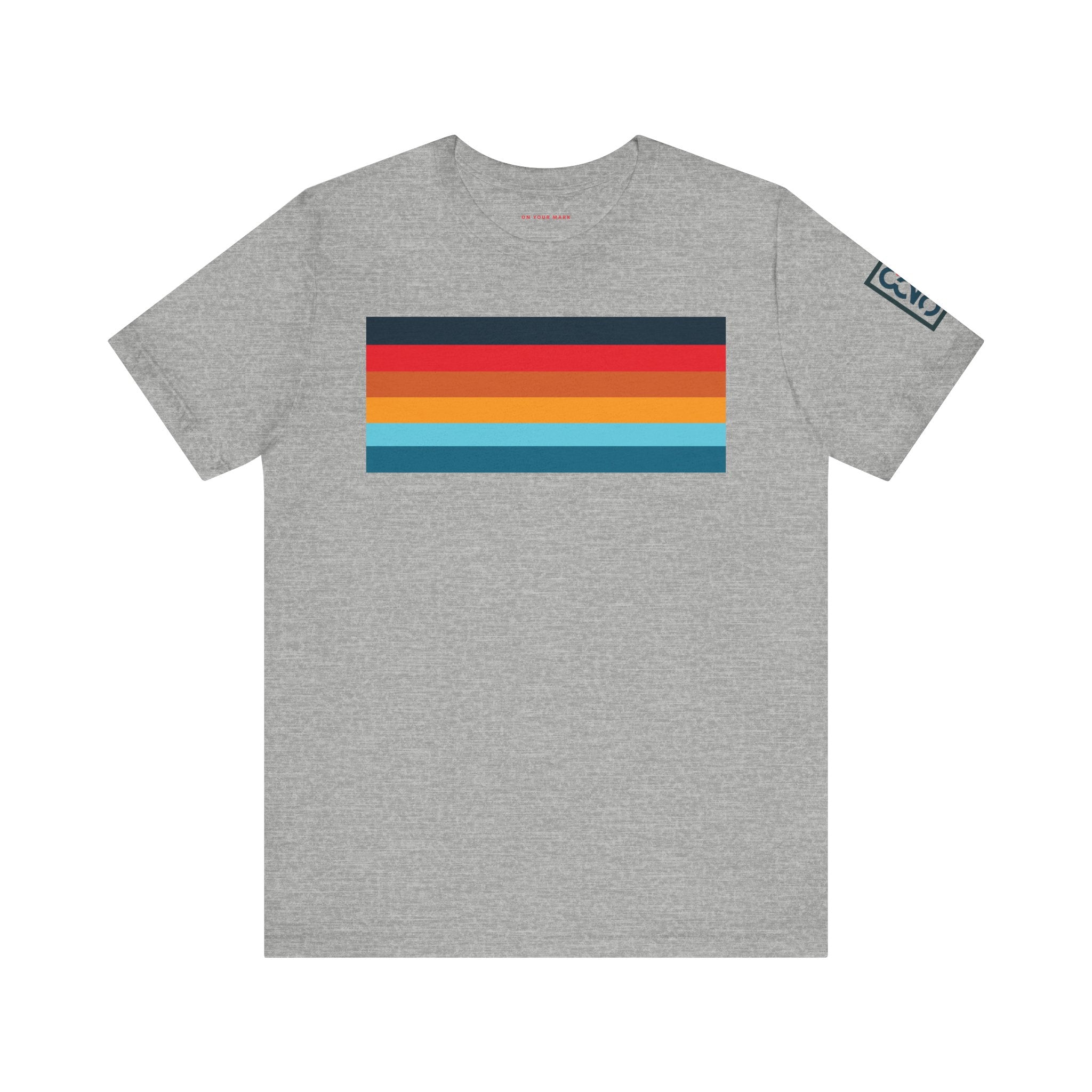 825 Color Stripe Retro-Inspired Unisex Jersey Tee