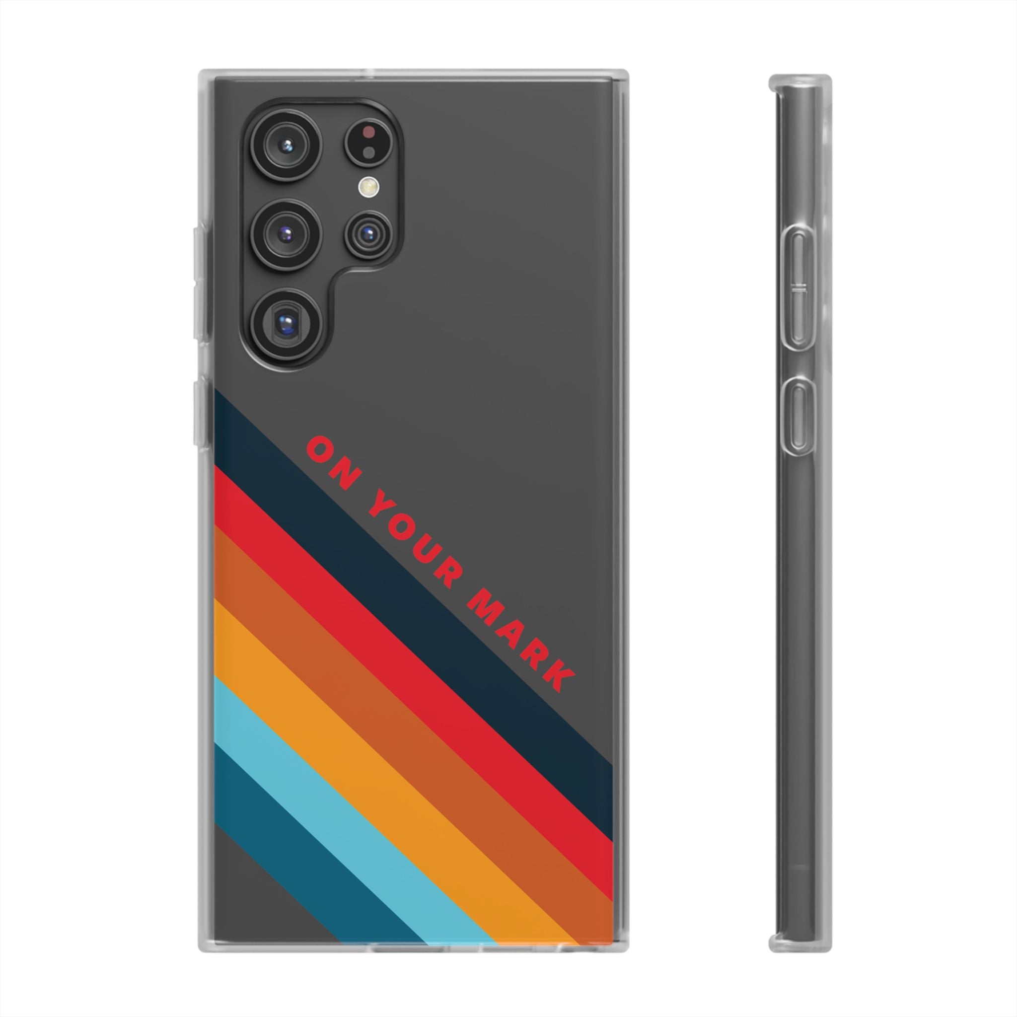 825 - On Your Mark Color Stripe Phone Case - iPhone and Samsung Galaxy