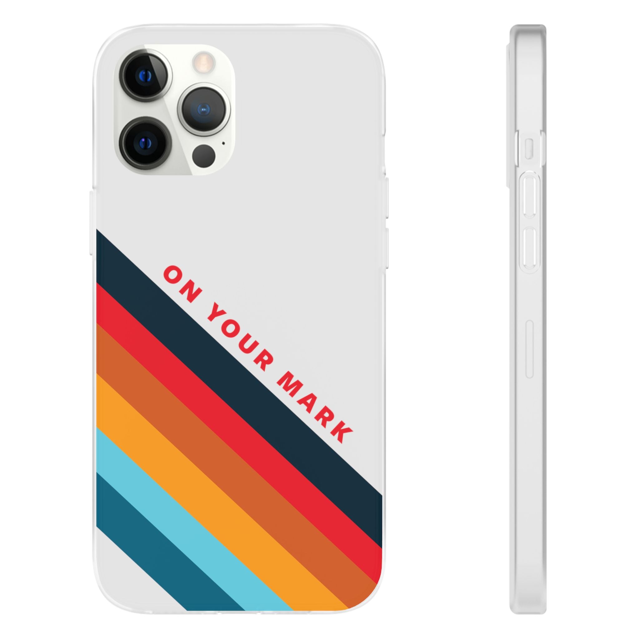 825 - On Your Mark Color Stripe Phone Case - iPhone and Samsung Galaxy