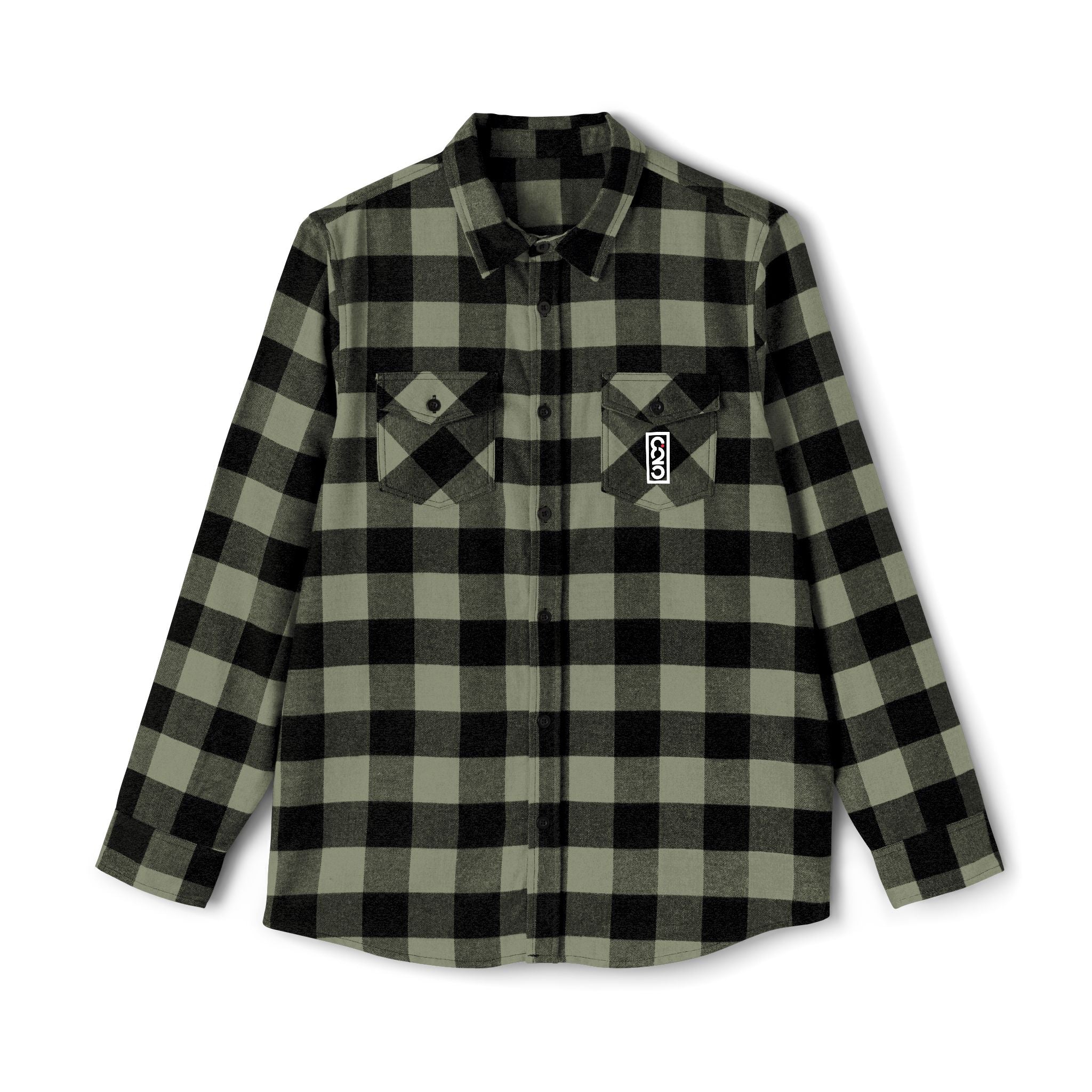 825 On Your Mark Embroidered Flannel Shirt