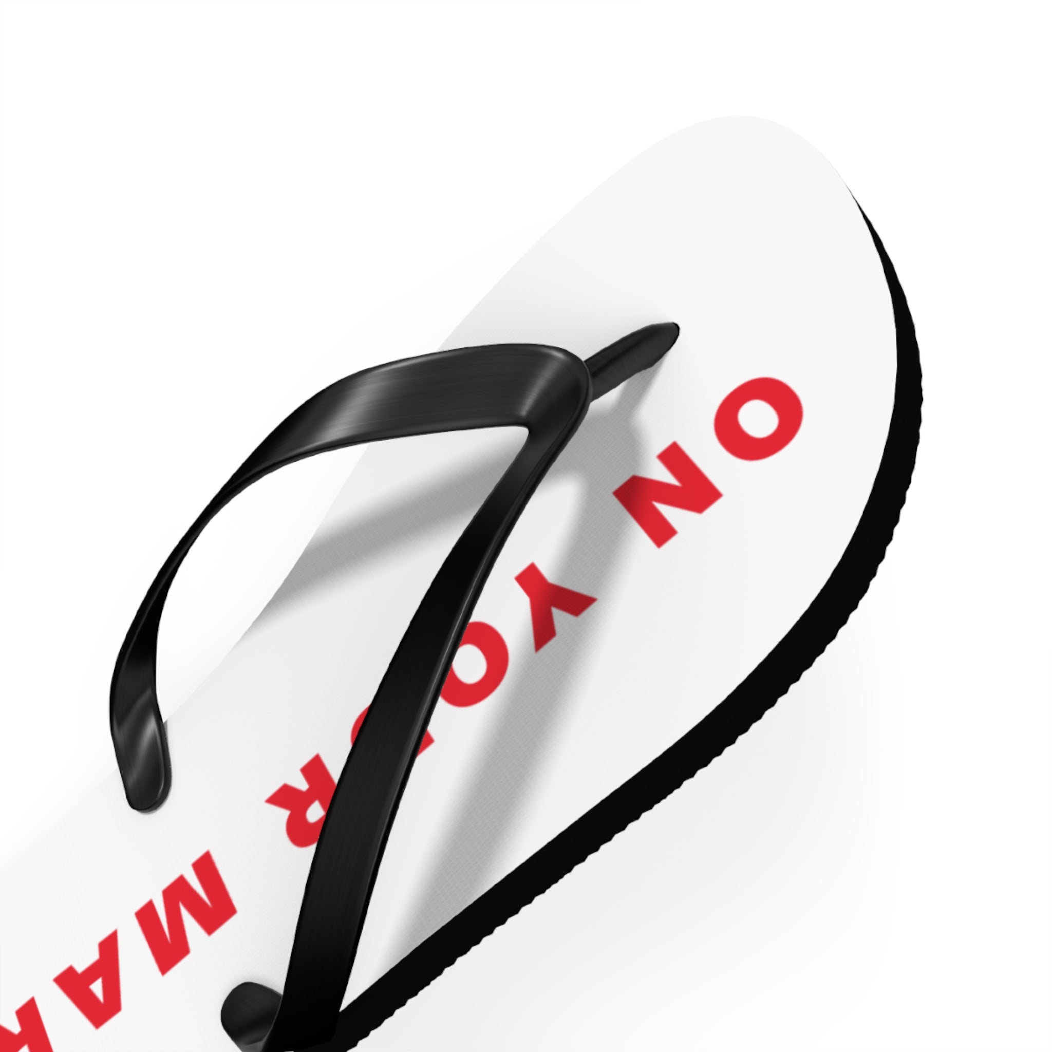 825 On Your Mark Flip Flops Unisex