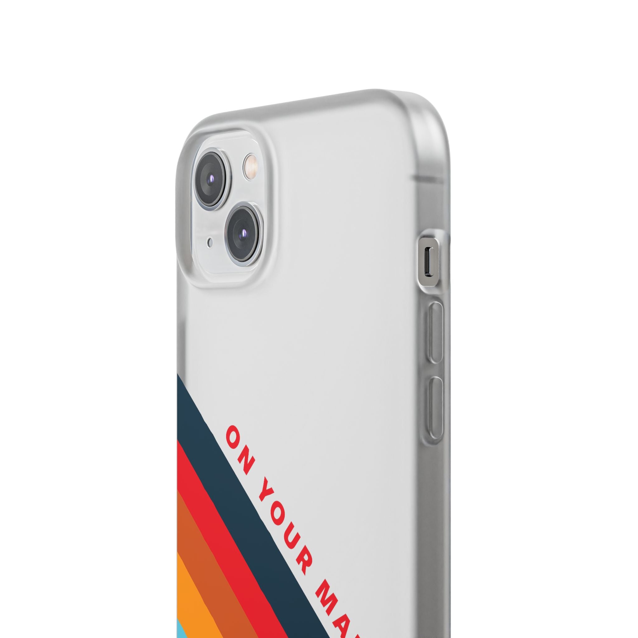 825 - On Your Mark Color Stripe Phone Case - iPhone and Samsung Galaxy