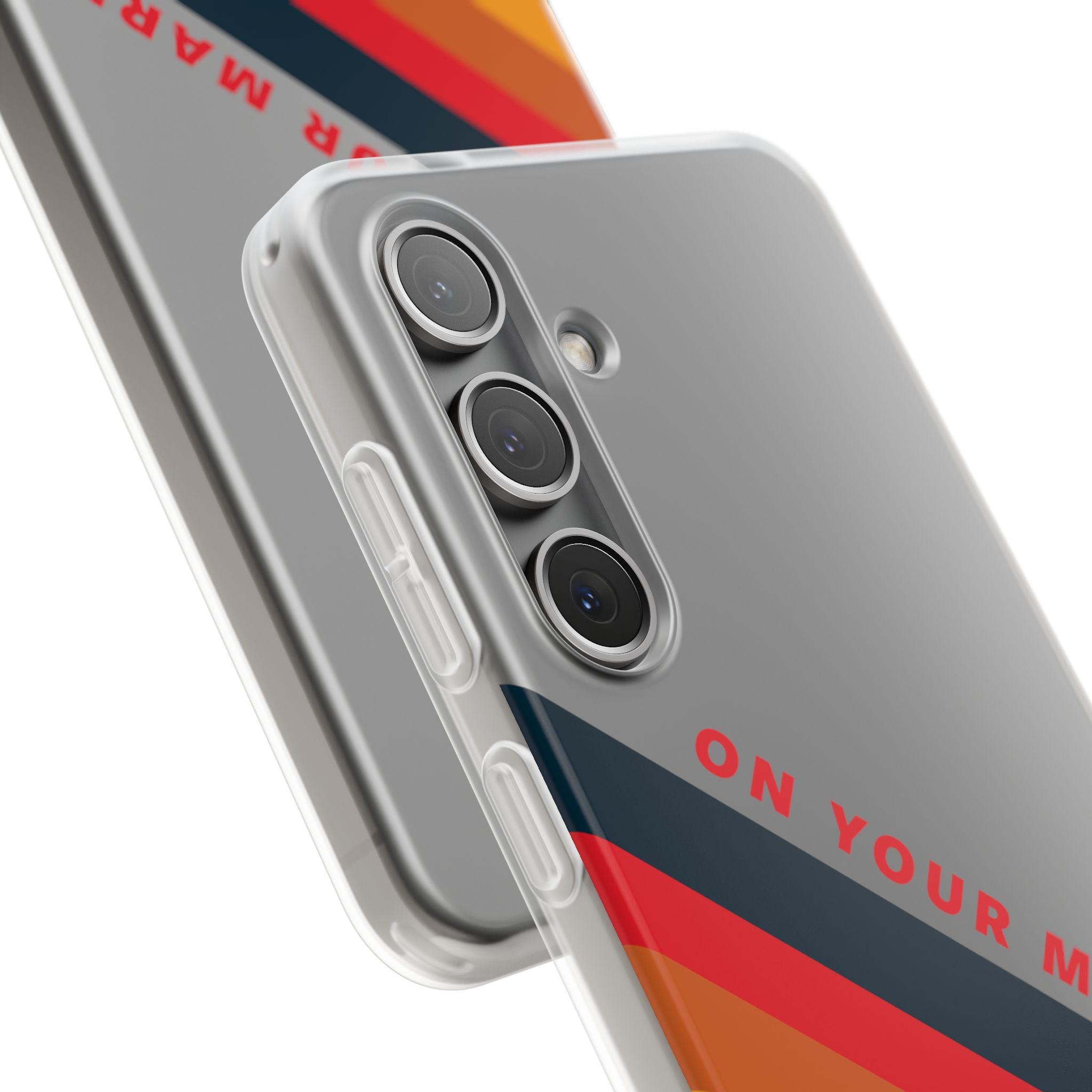 825 - On Your Mark Color Stripe Phone Case - iPhone and Samsung Galaxy