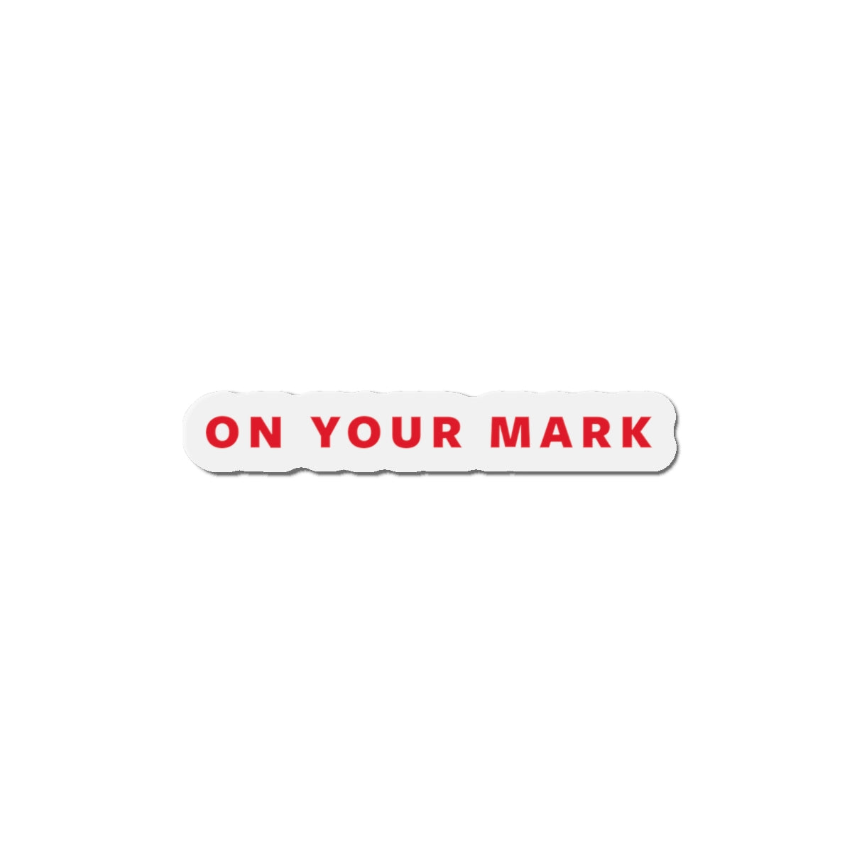 On Your Mark Die-Cut Magnet
