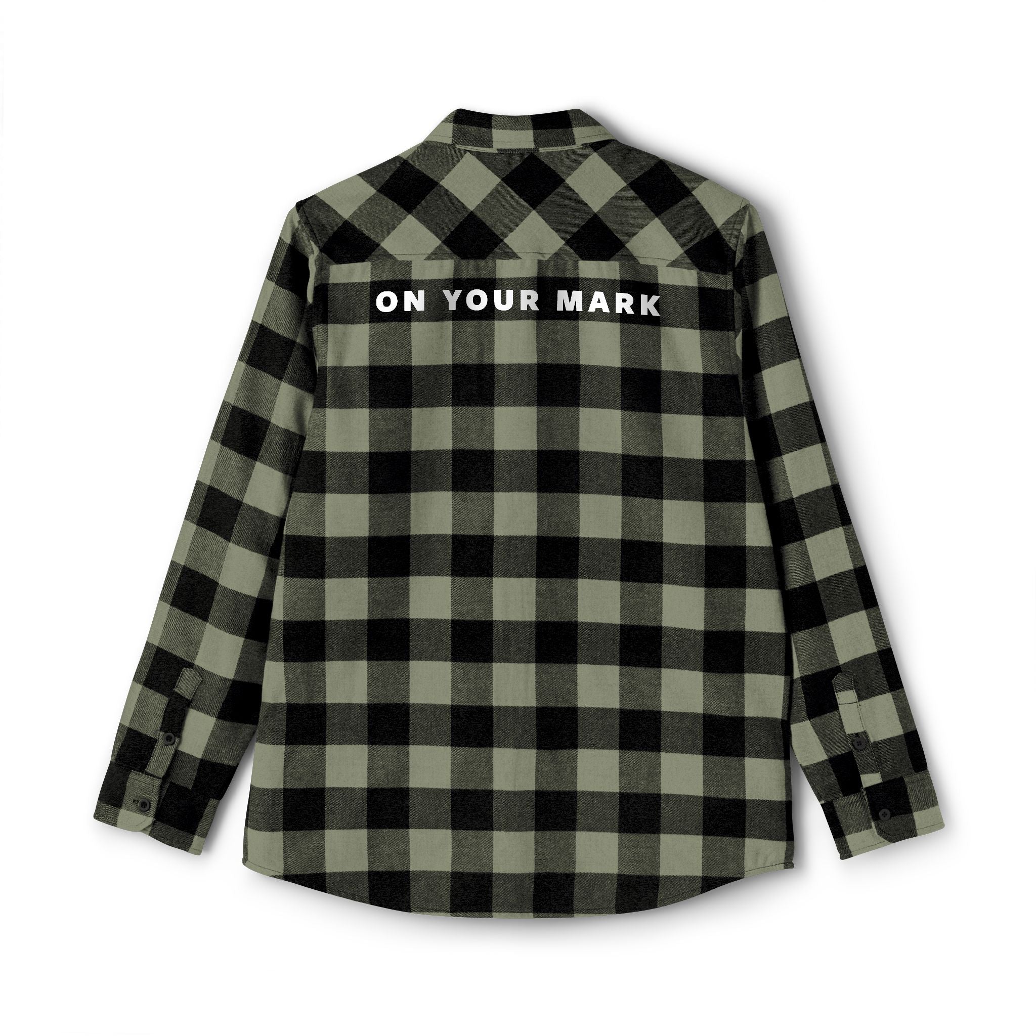 825 On Your Mark Embroidered Flannel Shirt
