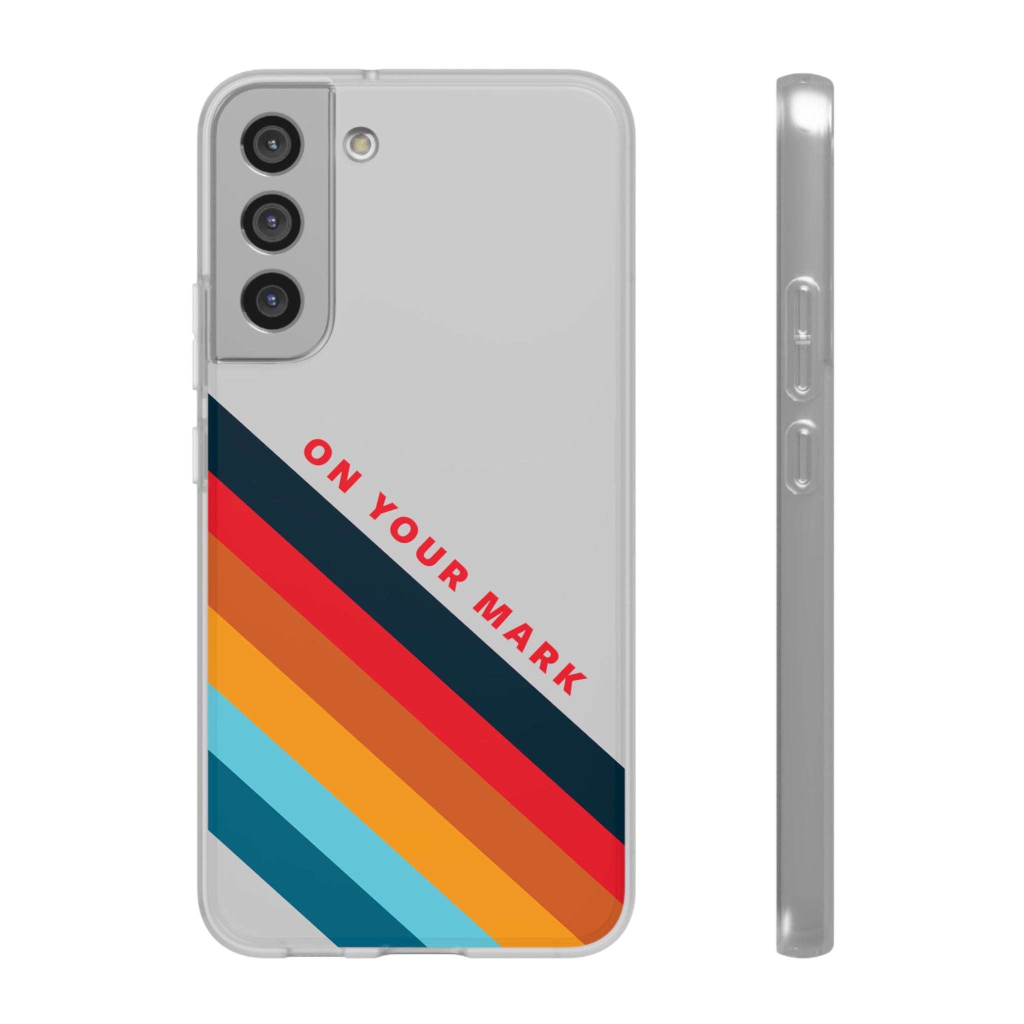 825 - On Your Mark Color Stripe Phone Case - iPhone and Samsung Galaxy