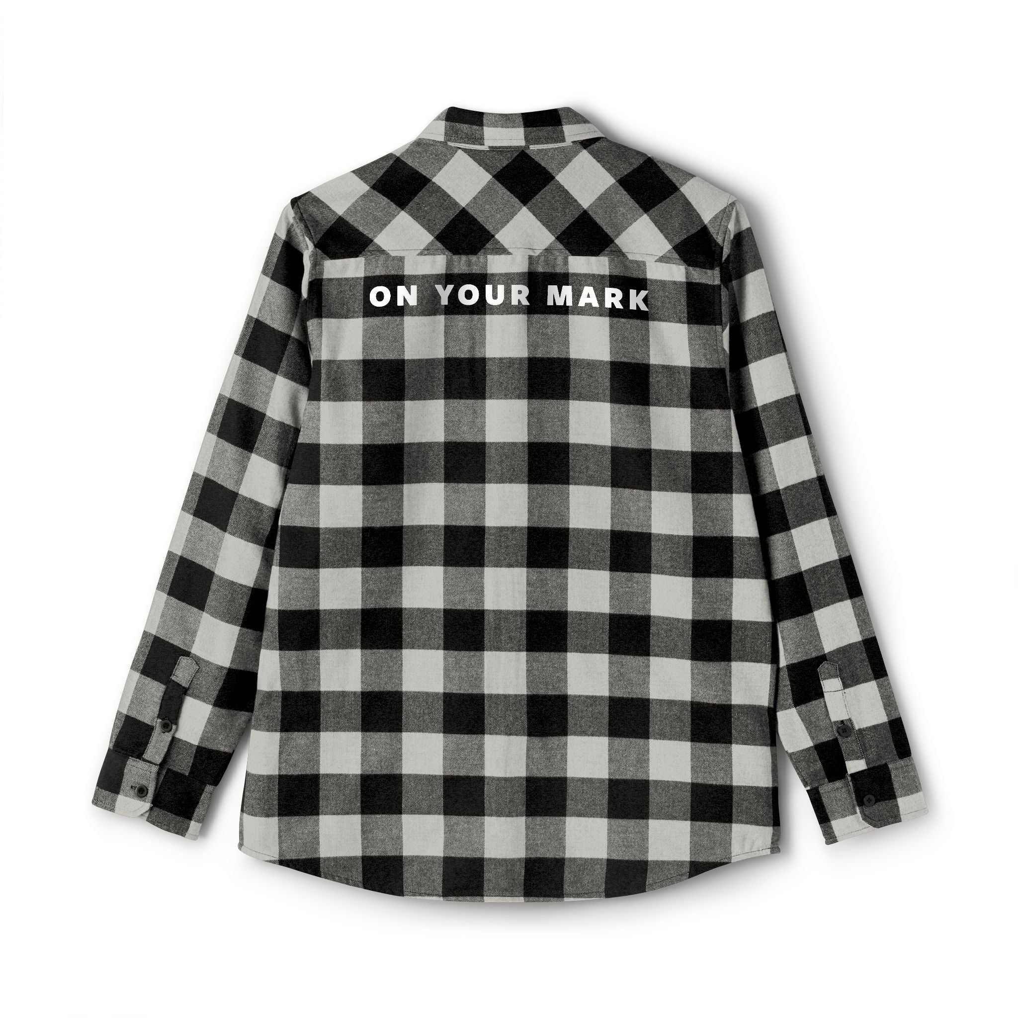 825 On Your Mark Embroidered Flannel Shirt