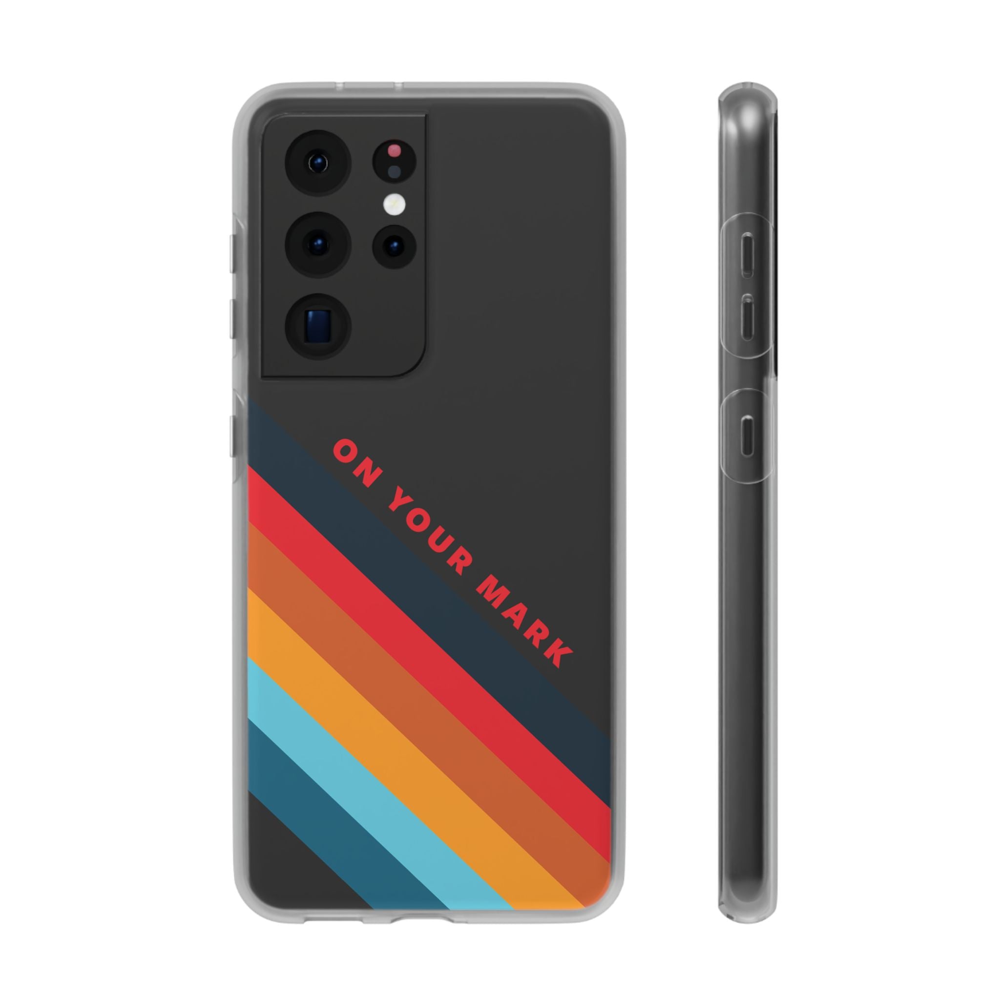825 - On Your Mark Color Stripe Phone Case - iPhone and Samsung Galaxy