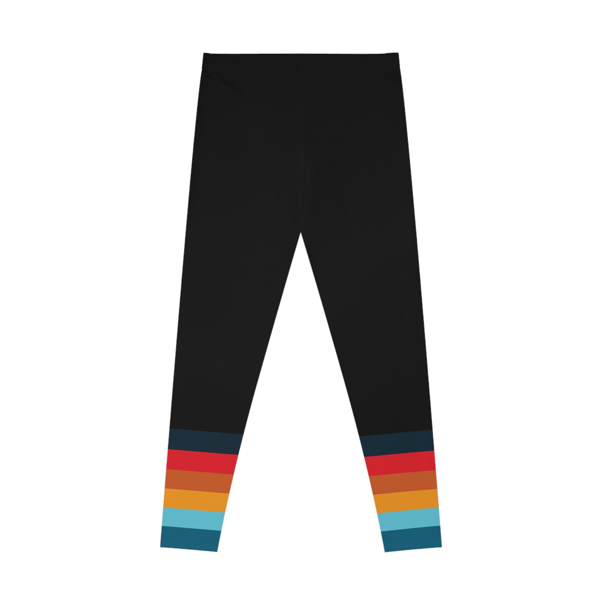 825 Color Stripe Stretchy Leggings