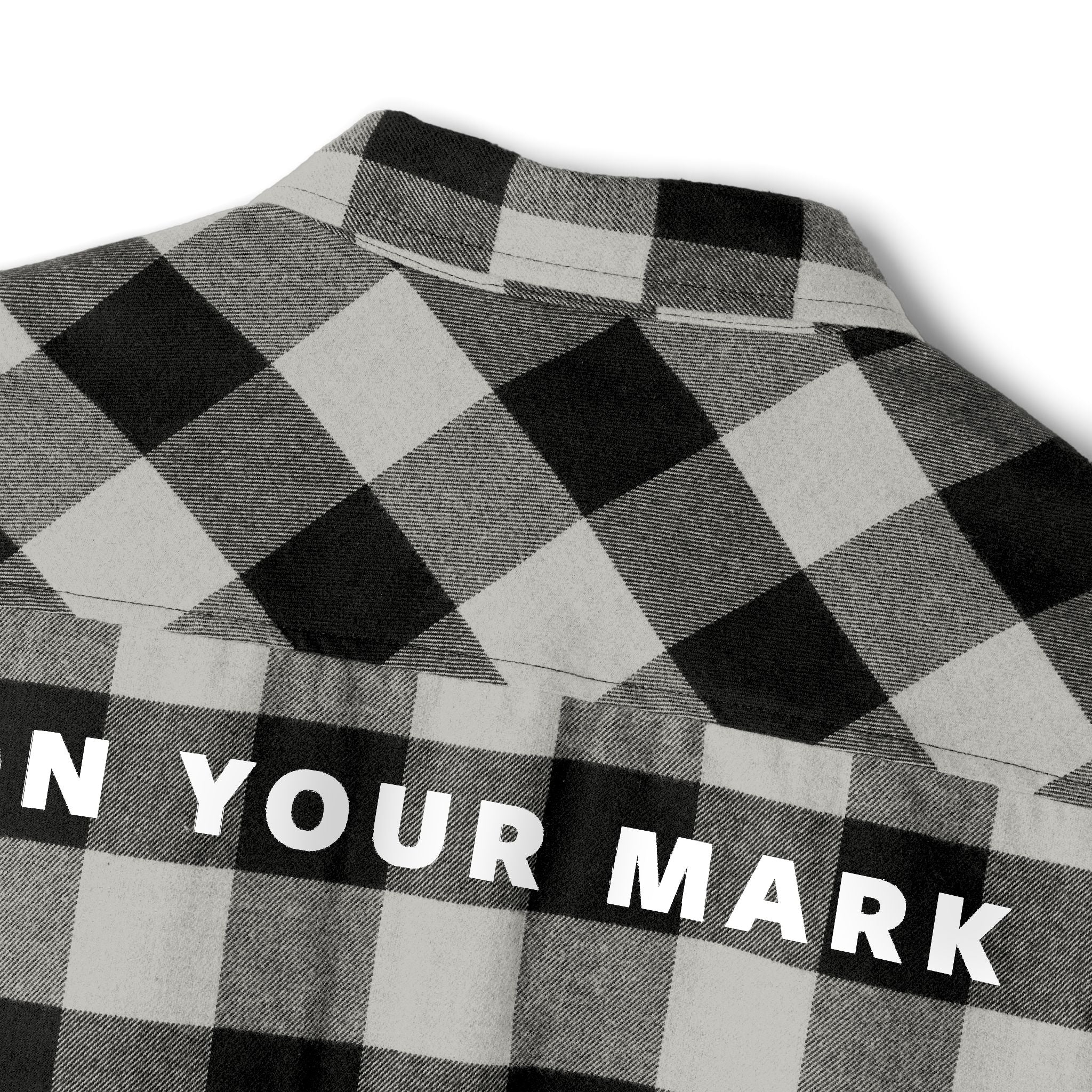 825 On Your Mark Embroidered Flannel Shirt