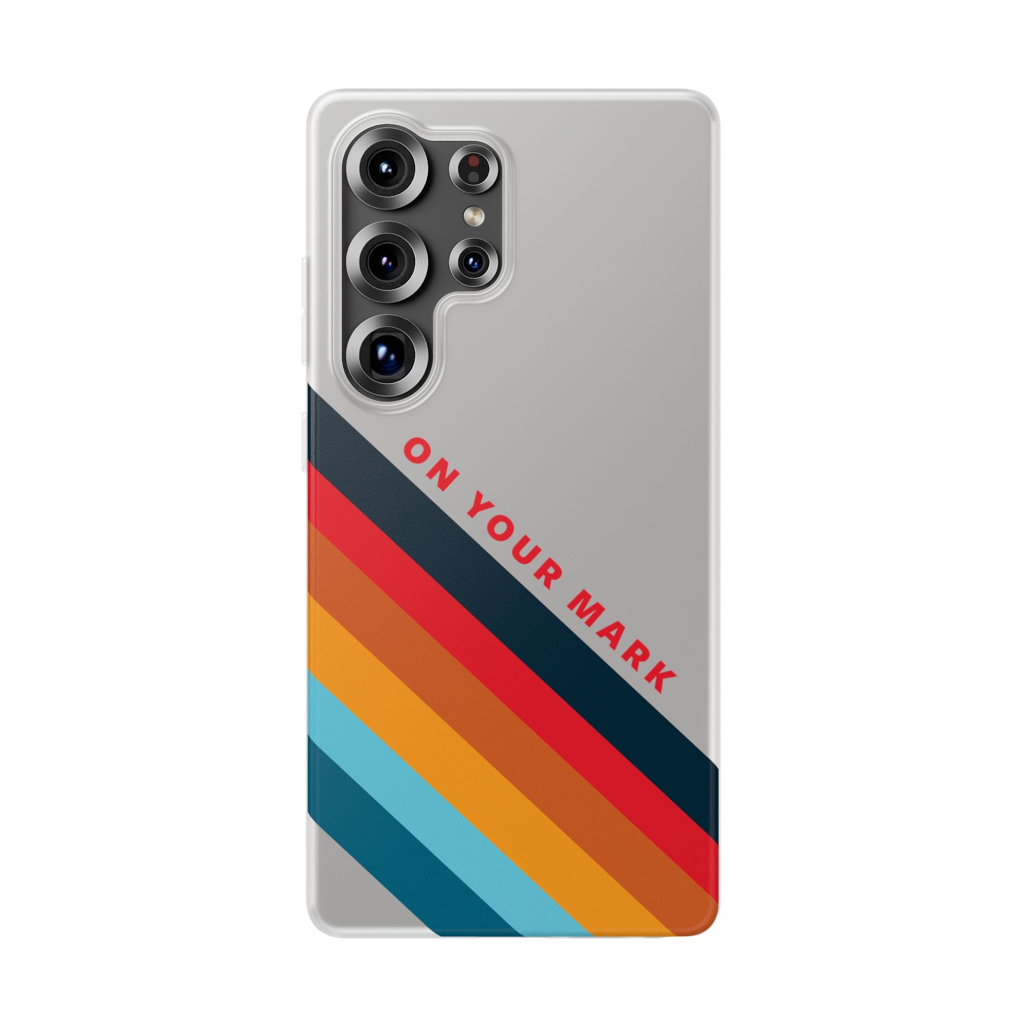 825 - On Your Mark Color Stripe Phone Case - iPhone and Samsung Galaxy