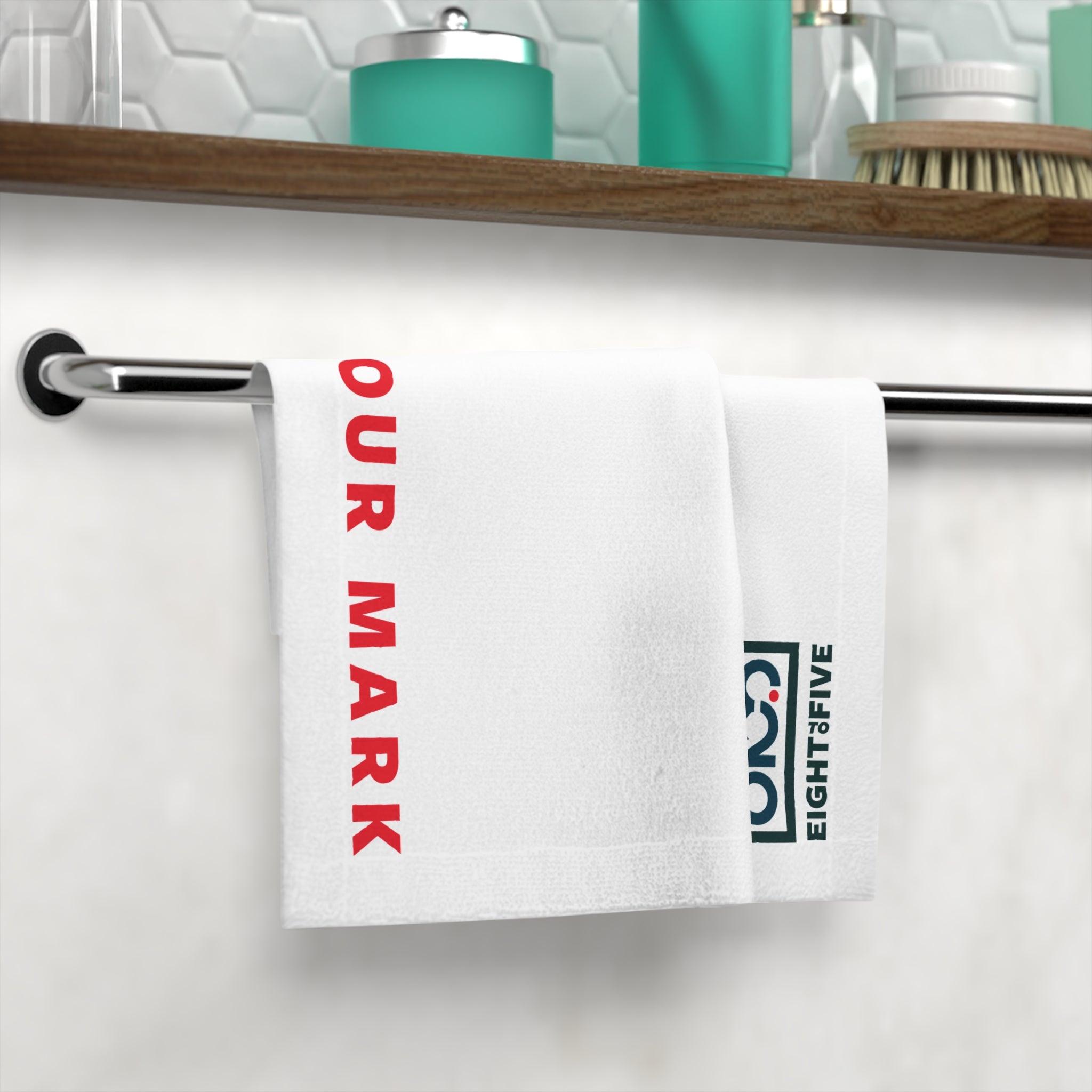 825 Color Logo On Your Mark Towel