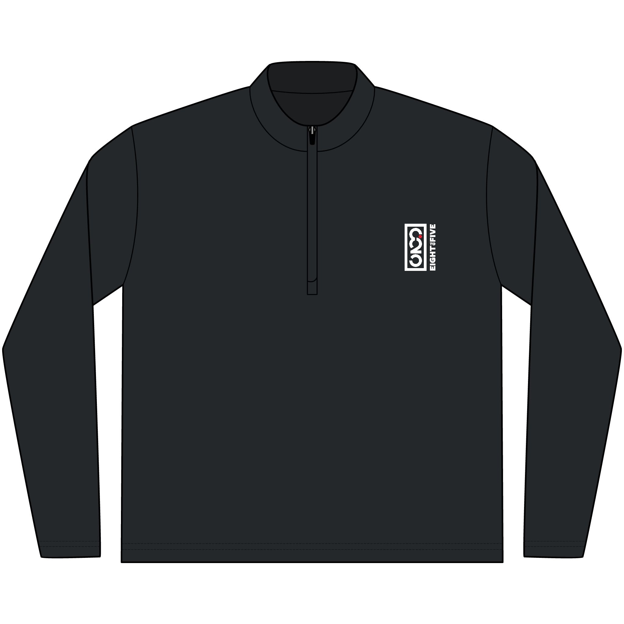 825 Embroidered White Red Dot Logo Quarter Zip TravisMathew Crestview Pullover