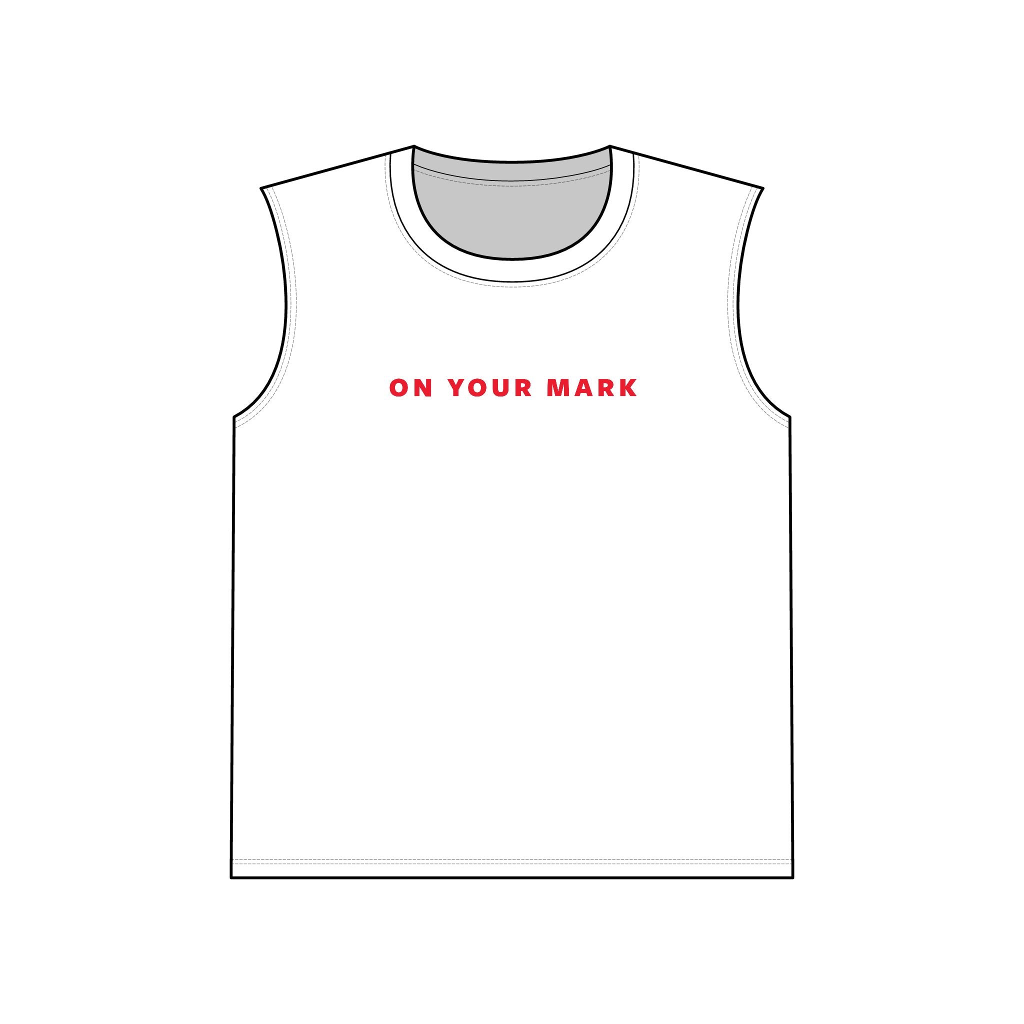 825 On Your Mark Unisex Muscle Tank Unisex