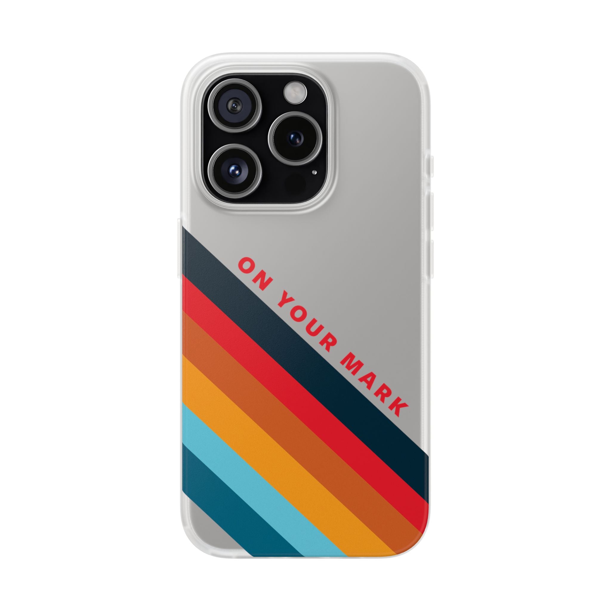 825 - On Your Mark Color Stripe Phone Case - iPhone and Samsung Galaxy