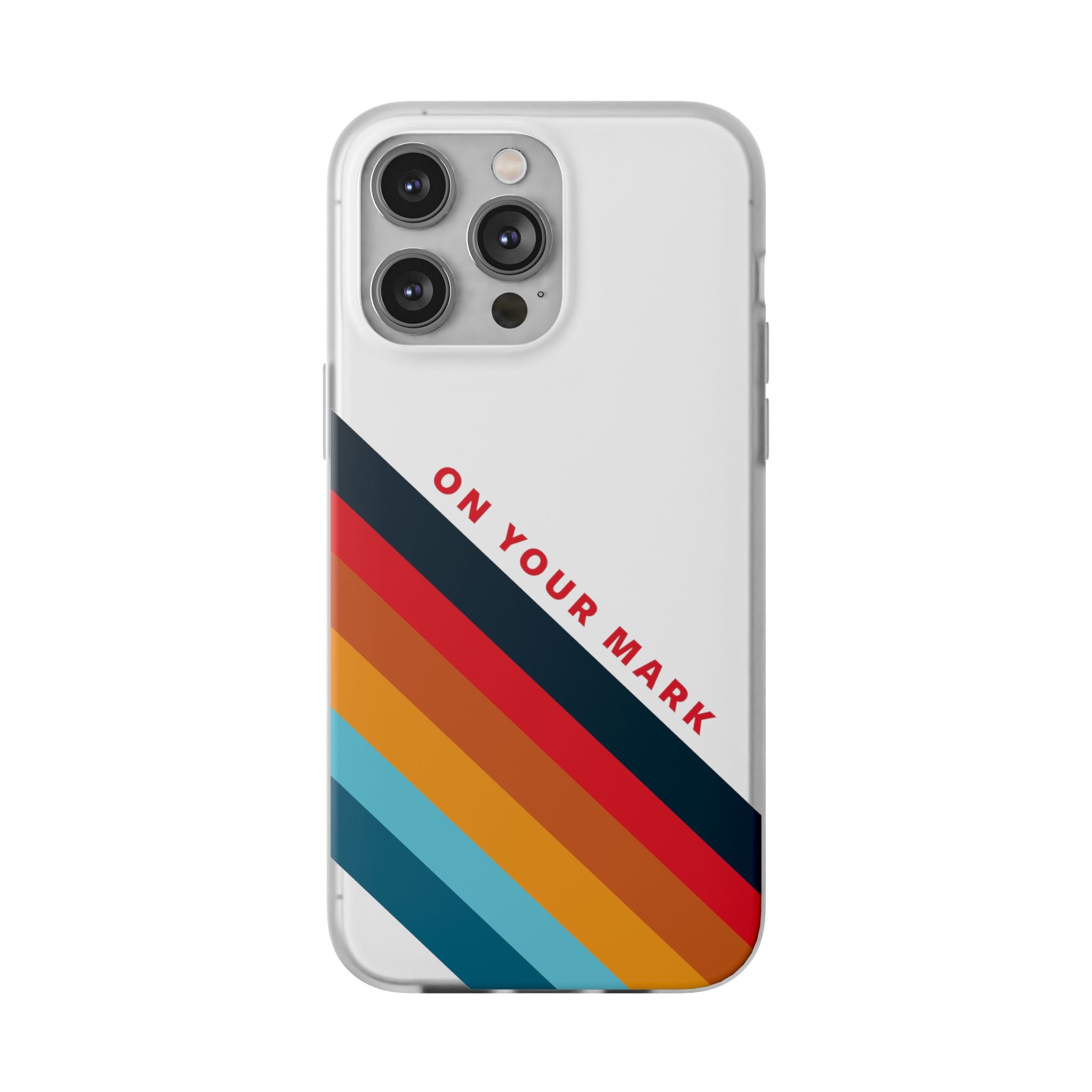 825 - On Your Mark Color Stripe Phone Case - iPhone and Samsung Galaxy