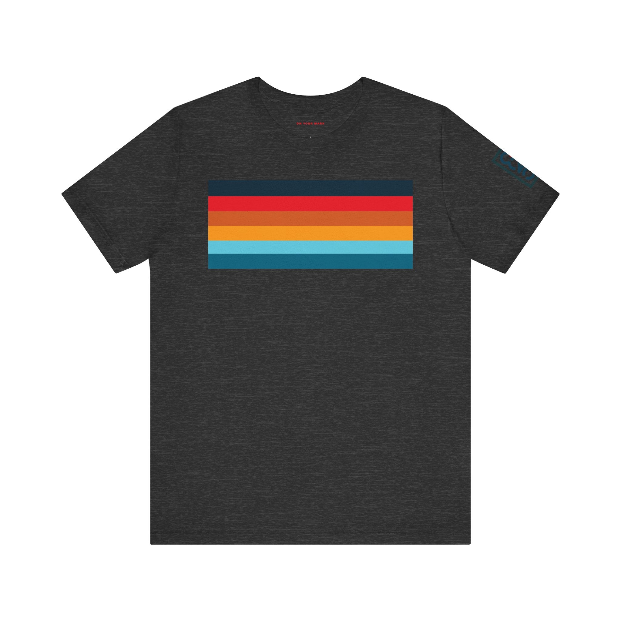 825 Color Stripe Retro-Inspired Unisex Jersey Tee