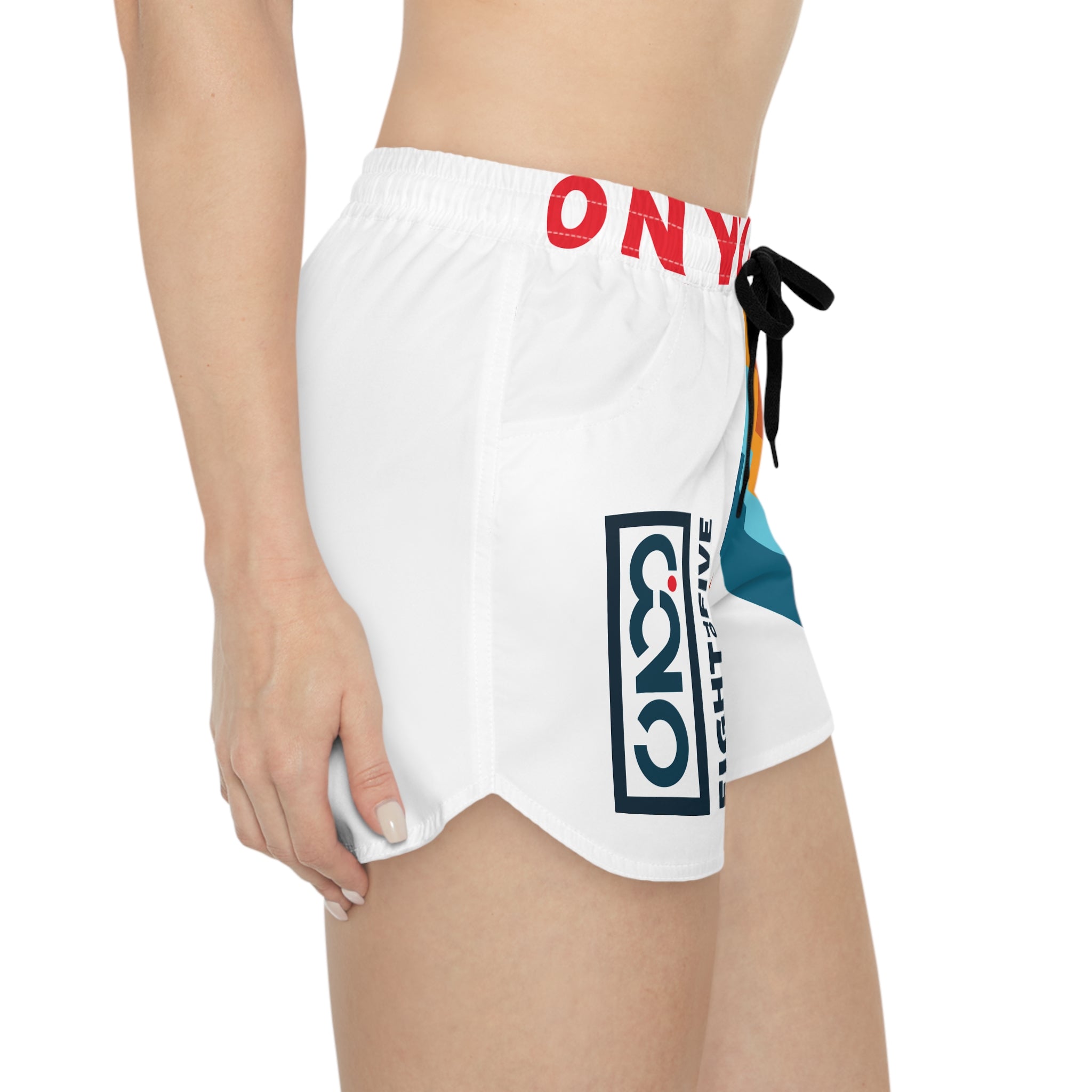 825 On Your Mark Color Stripe Casual Shorts