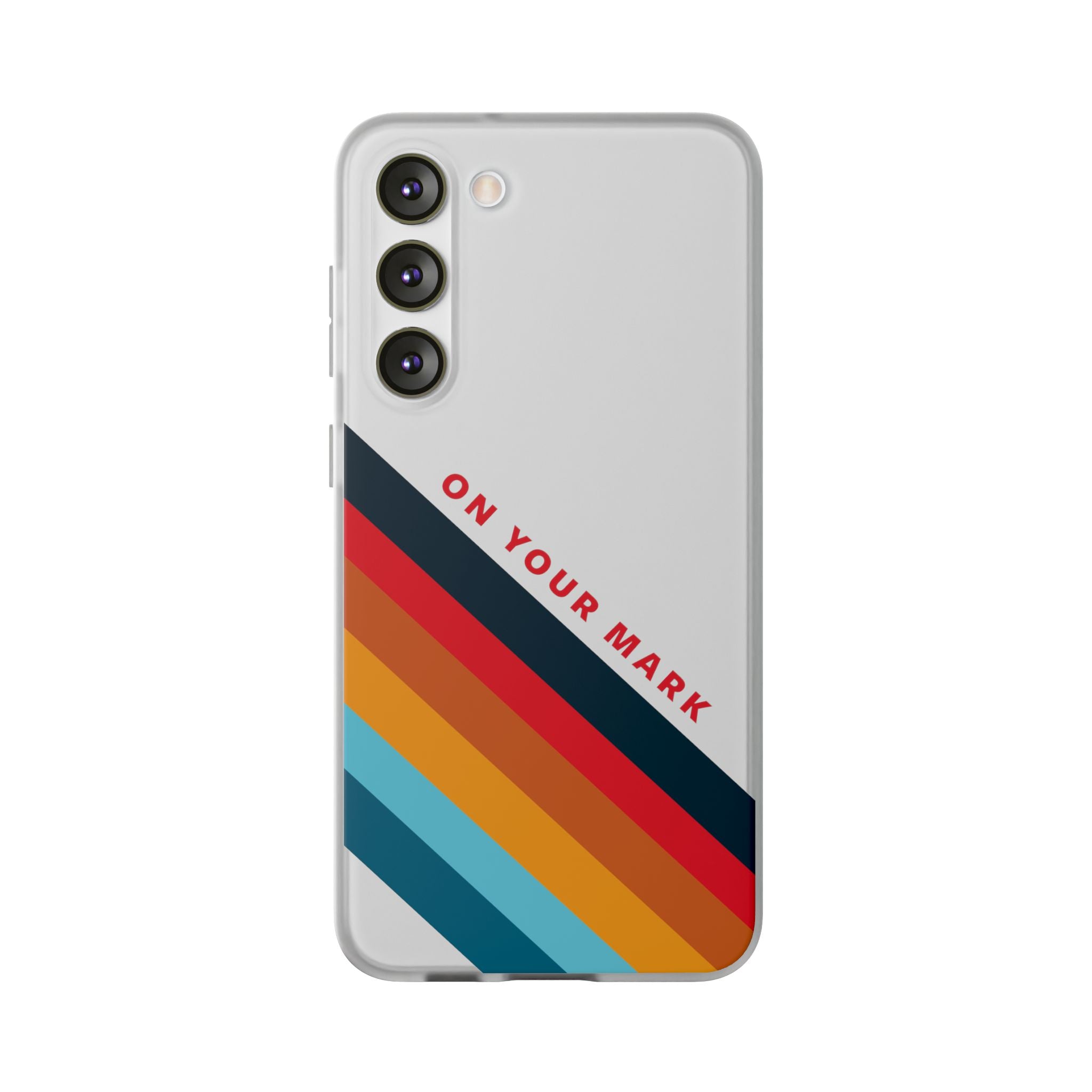825 - On Your Mark Color Stripe Phone Case - iPhone and Samsung Galaxy