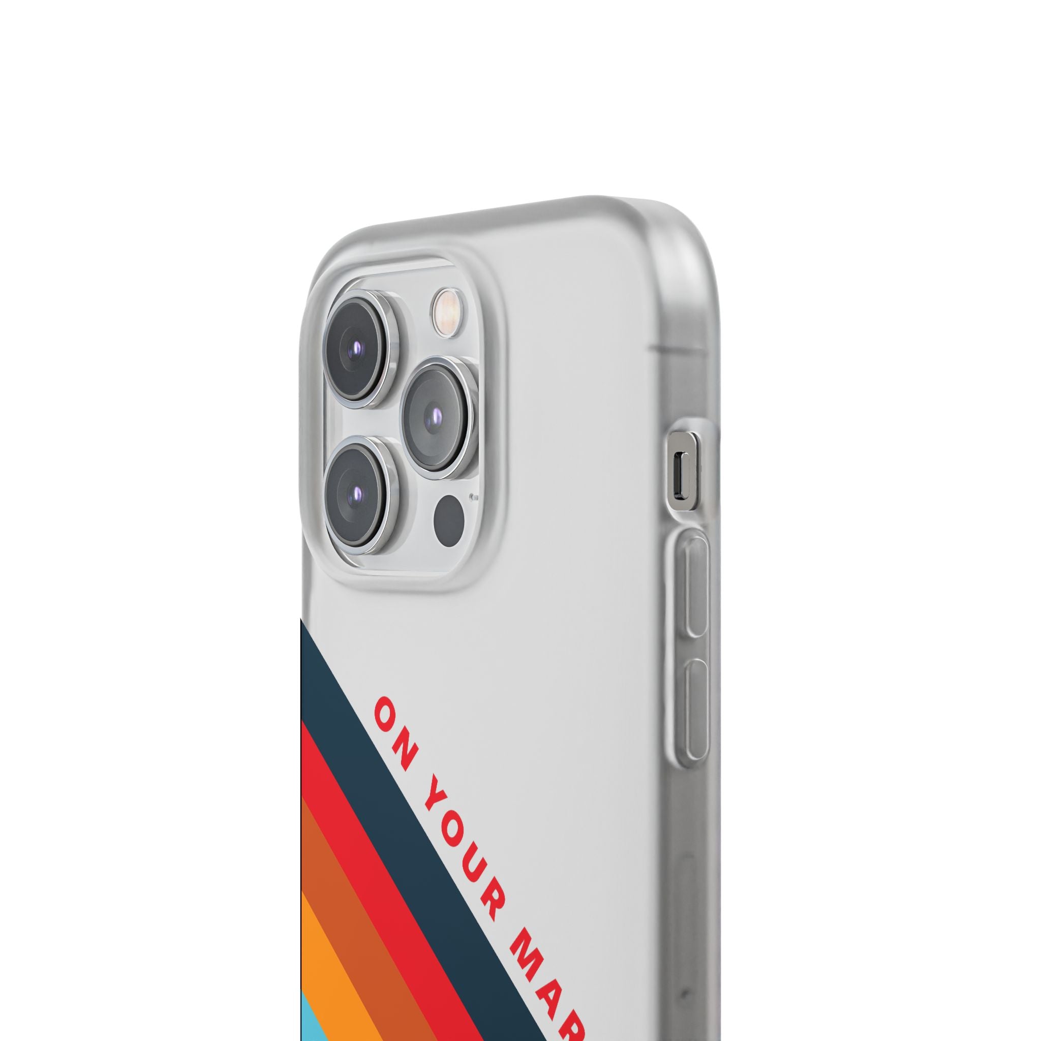 825 - On Your Mark Color Stripe Phone Case - iPhone and Samsung Galaxy