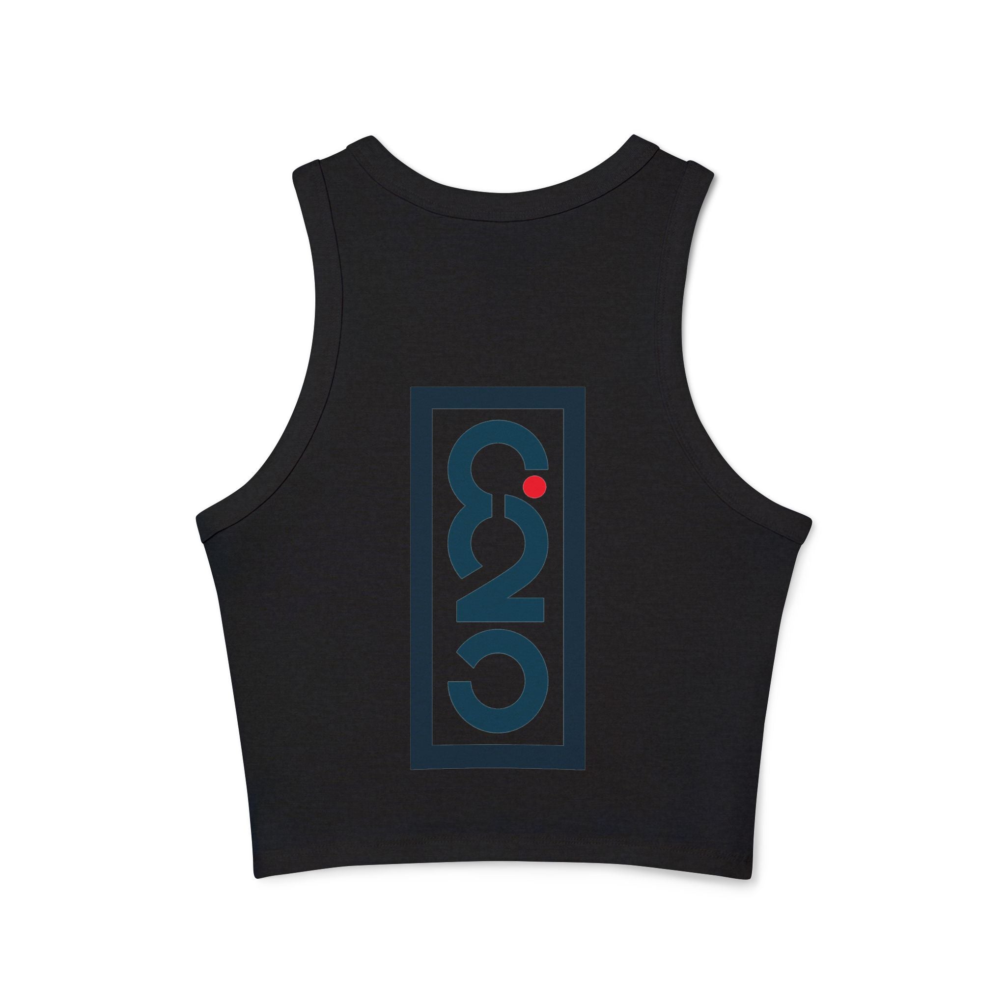 On Your Mark Ribbed Racerback Tank Top