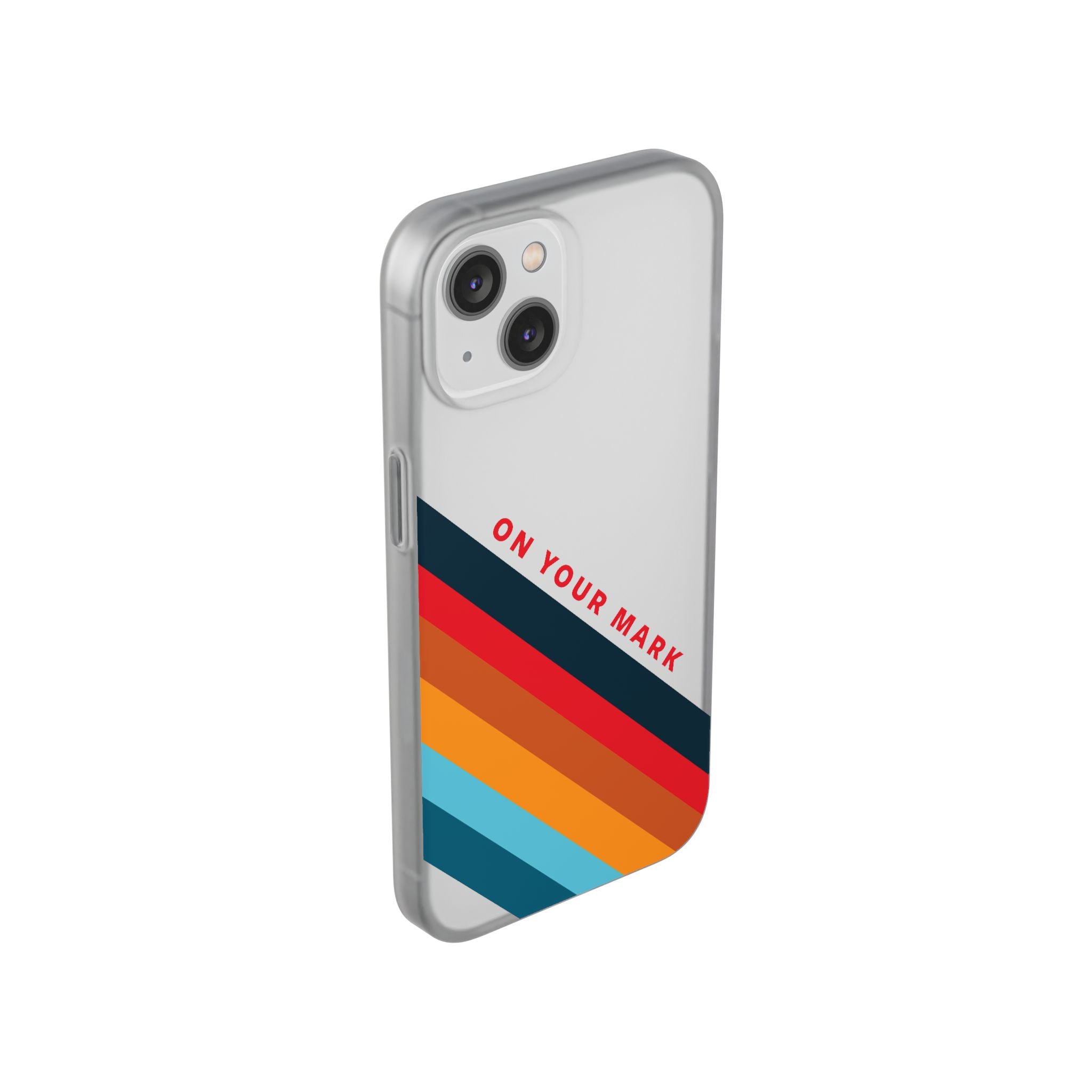 825 - On Your Mark Color Stripe Phone Case - iPhone and Samsung Galaxy