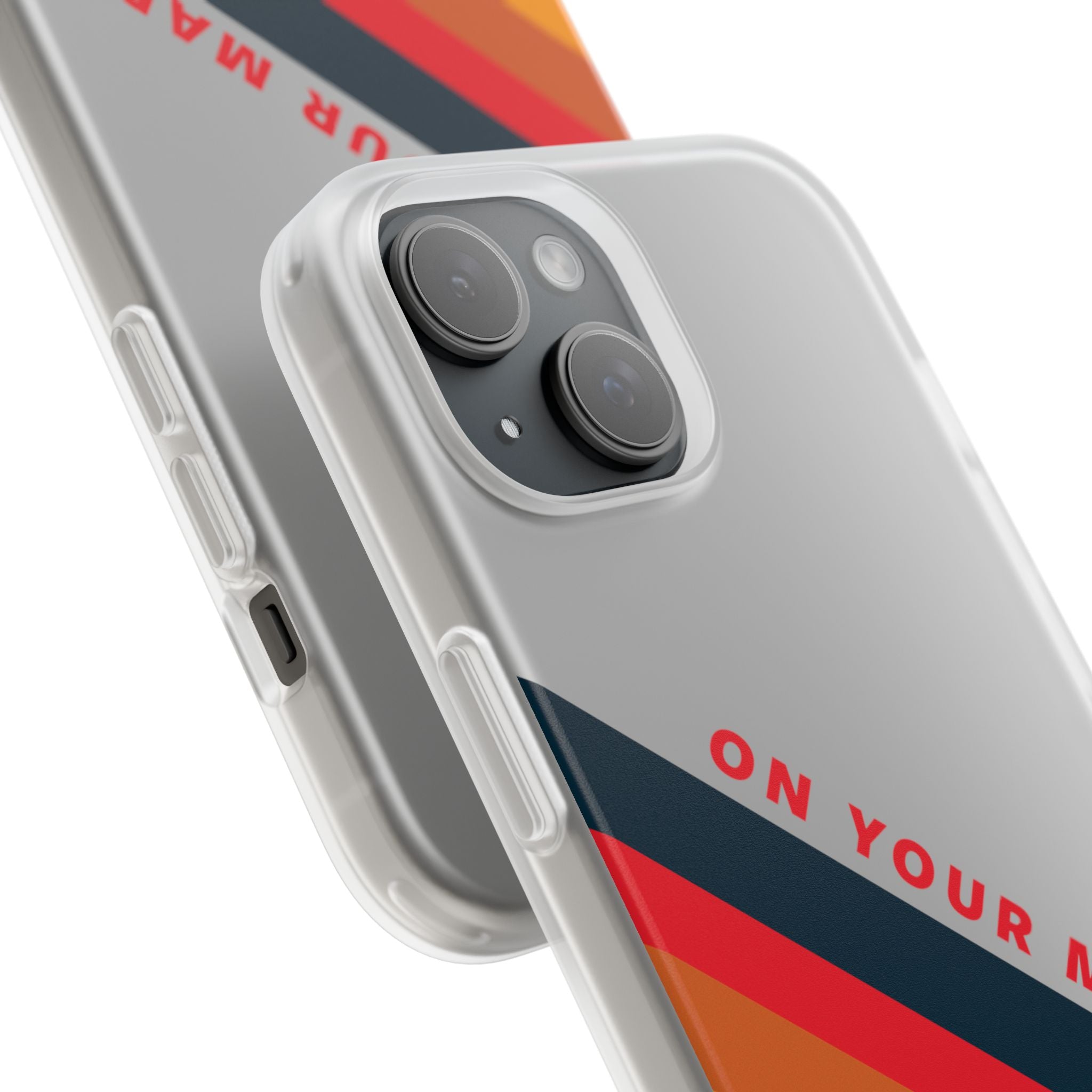 825 - On Your Mark Color Stripe Phone Case - iPhone and Samsung Galaxy