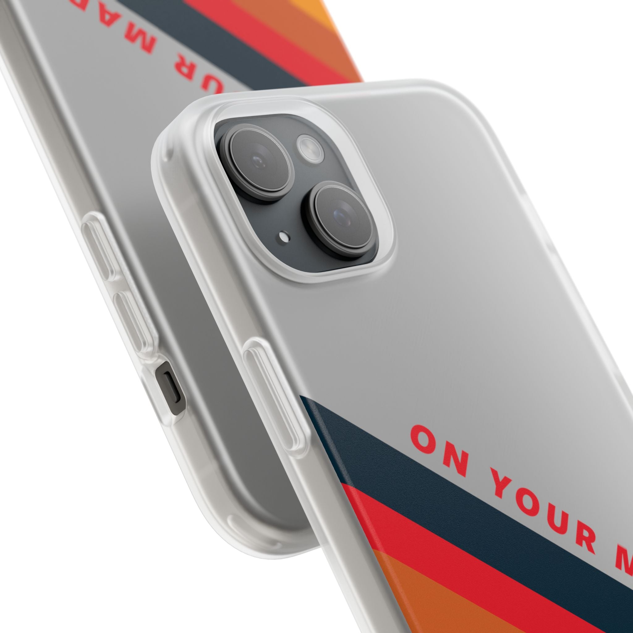 825 - On Your Mark Color Stripe Phone Case - iPhone and Samsung Galaxy