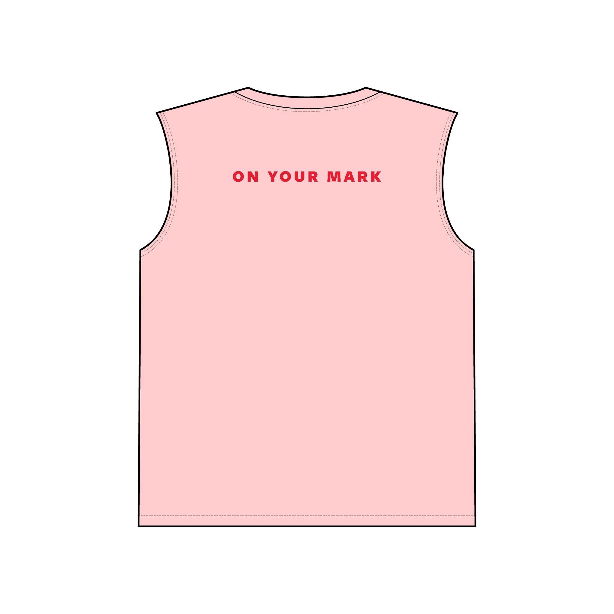 825 White Logo Red Dot Unisex Jersey Muscle Tank
