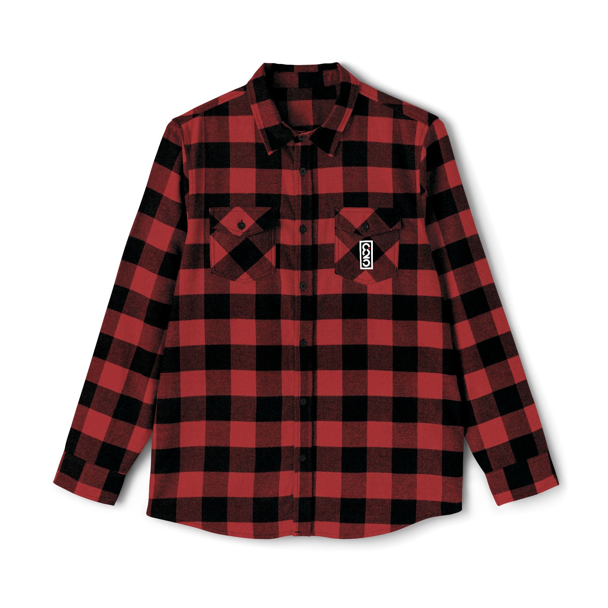 825 On Your Mark Embroidered Flannel Shirt