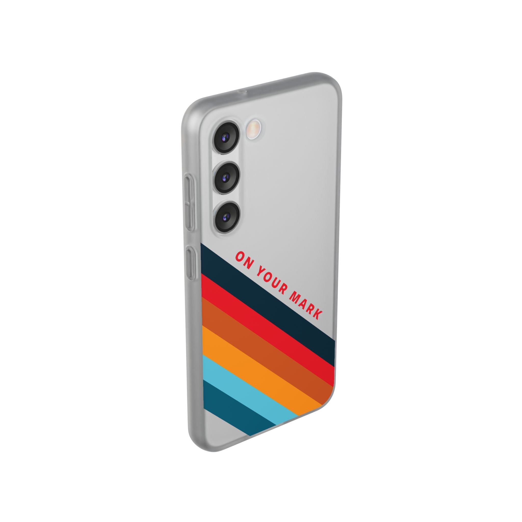 825 - On Your Mark Color Stripe Phone Case - iPhone and Samsung Galaxy