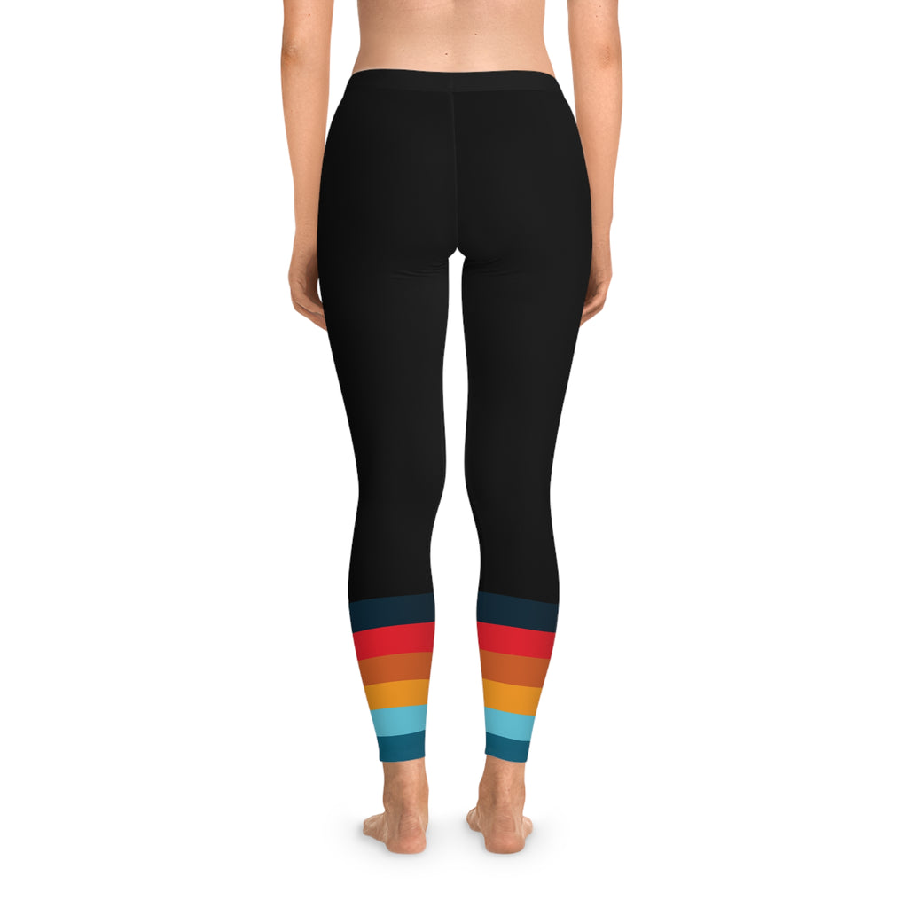 825 Color Stripe Stretchy Leggings