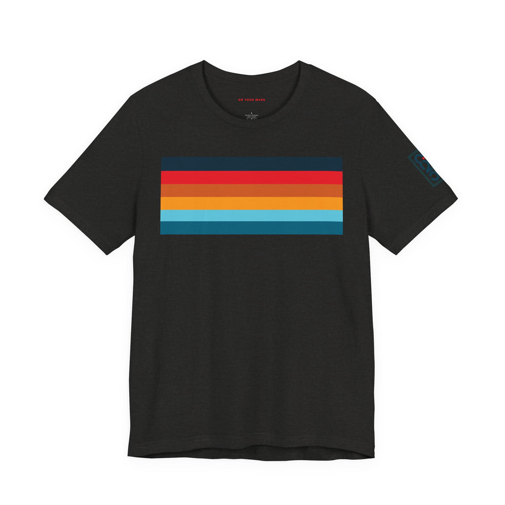 825 Color Stripe Retro-Inspired Unisex Jersey Tee
