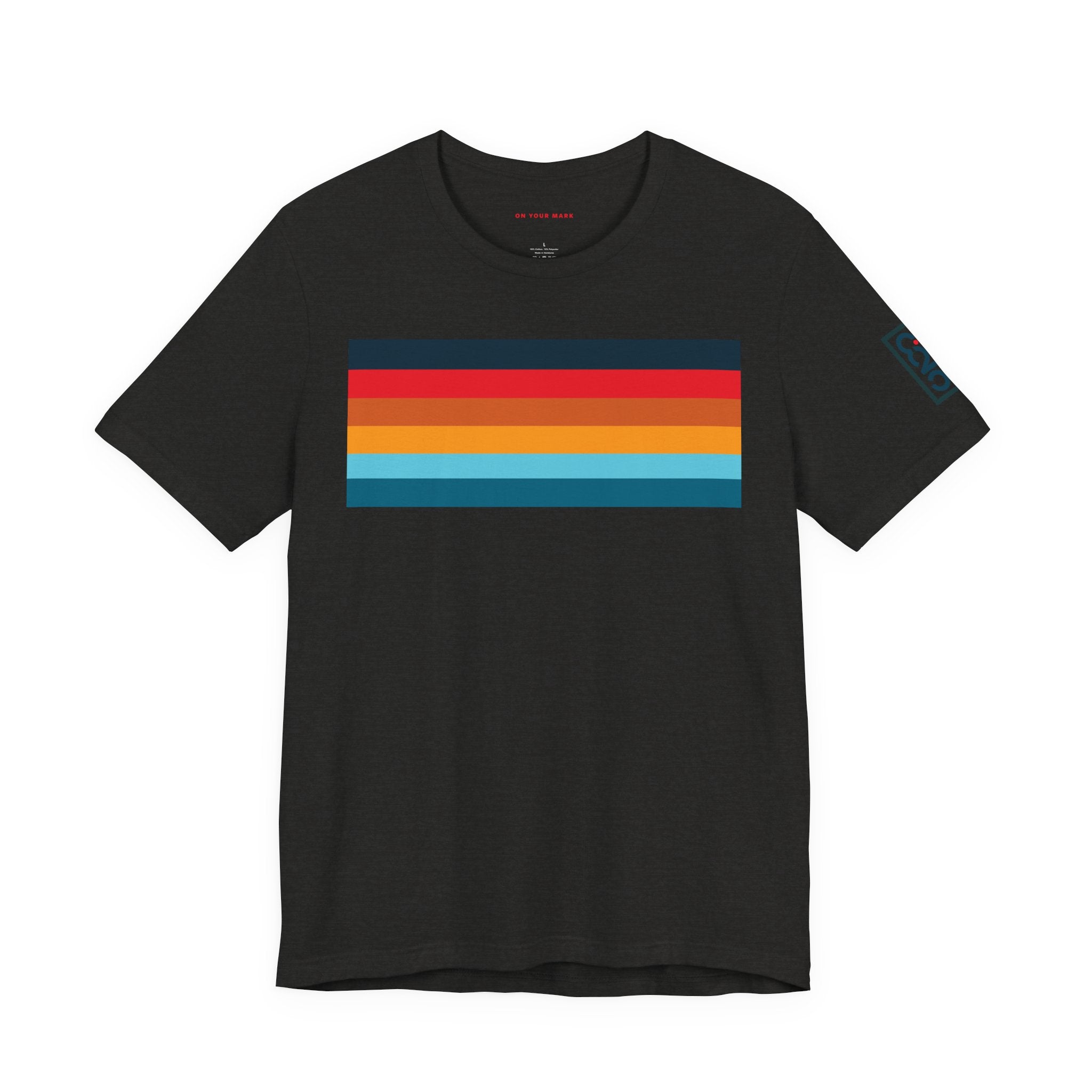825 Color Stripe Retro-Inspired Unisex Jersey Tee