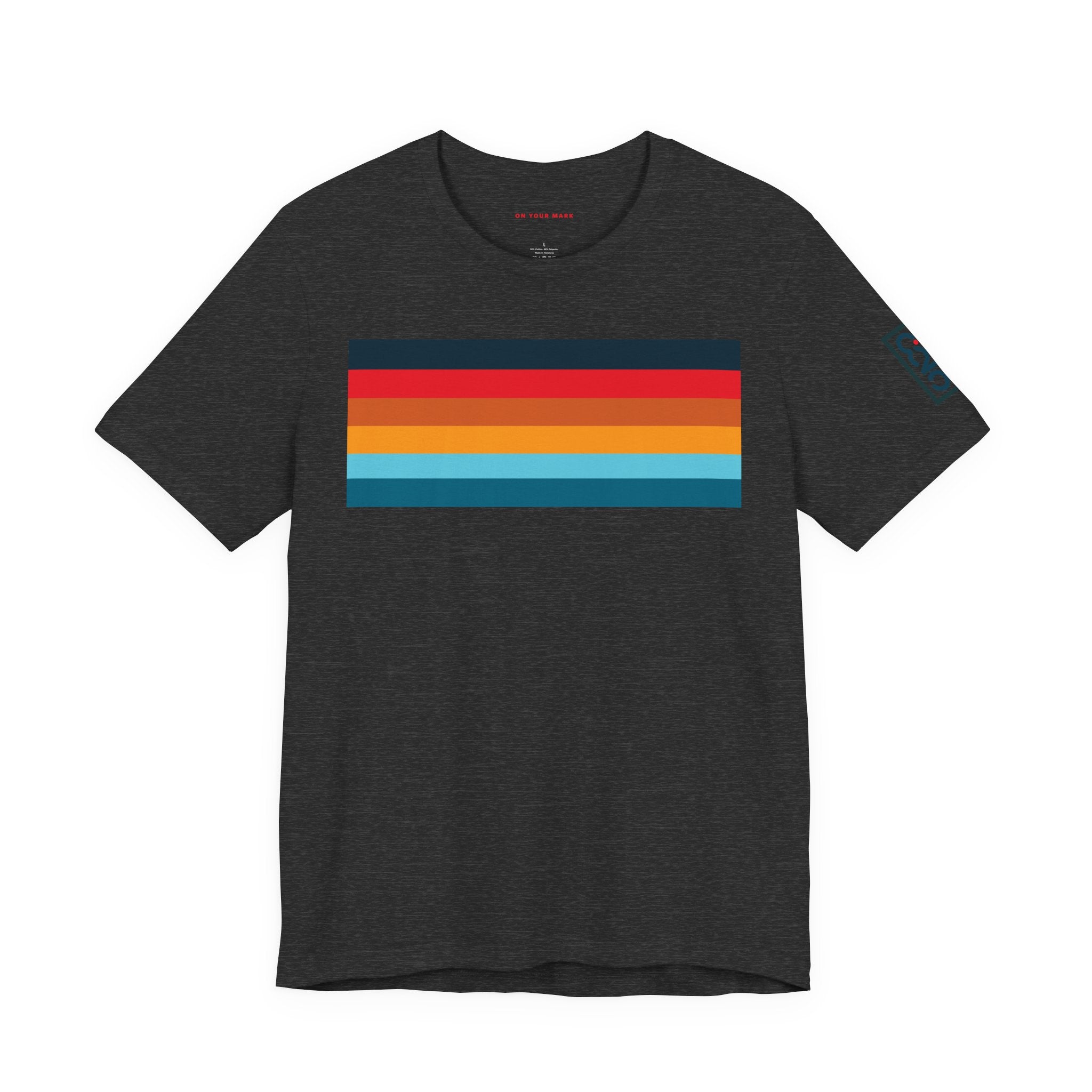 825 Color Stripe Retro-Inspired Unisex Jersey Tee