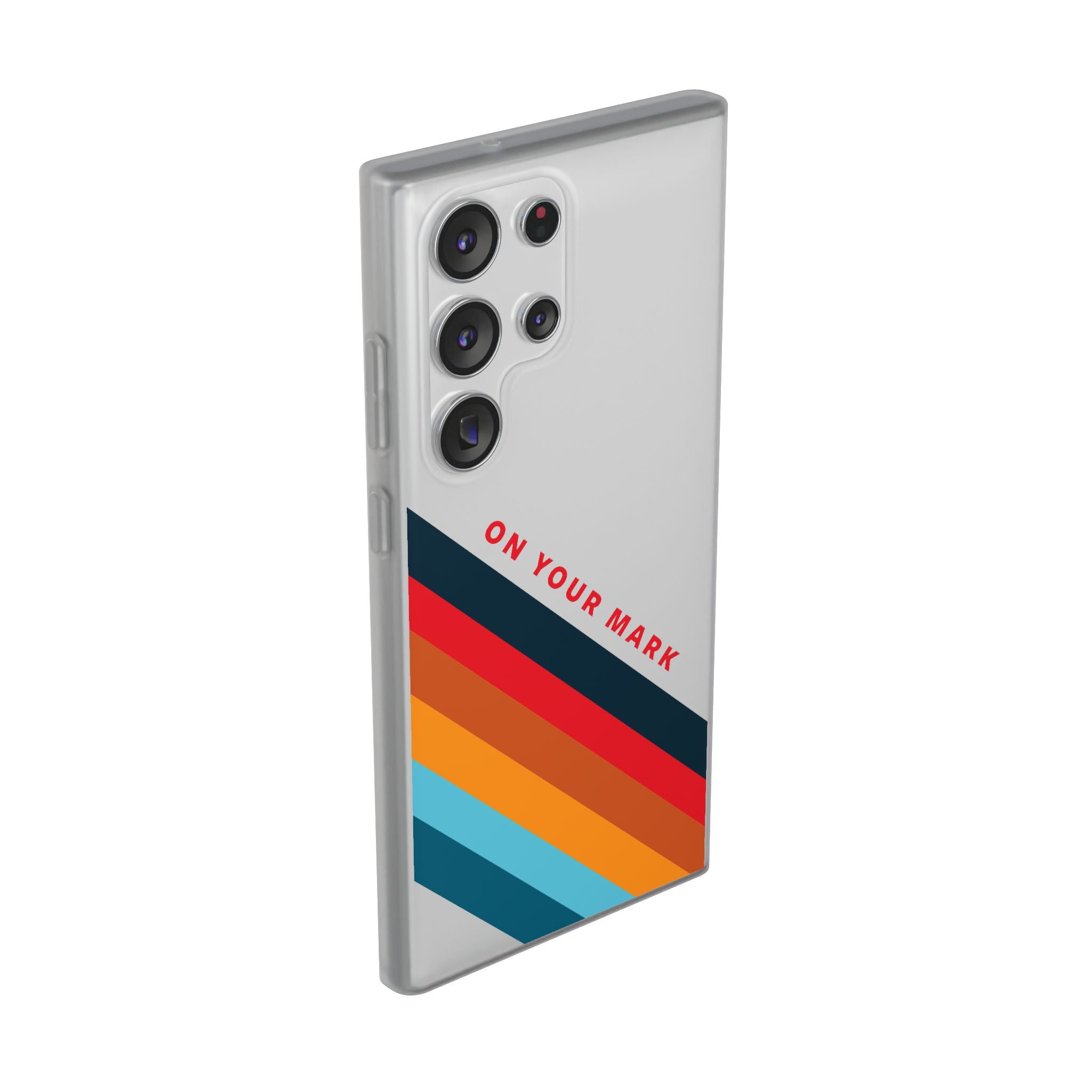 825 - On Your Mark Color Stripe Phone Case - iPhone and Samsung Galaxy