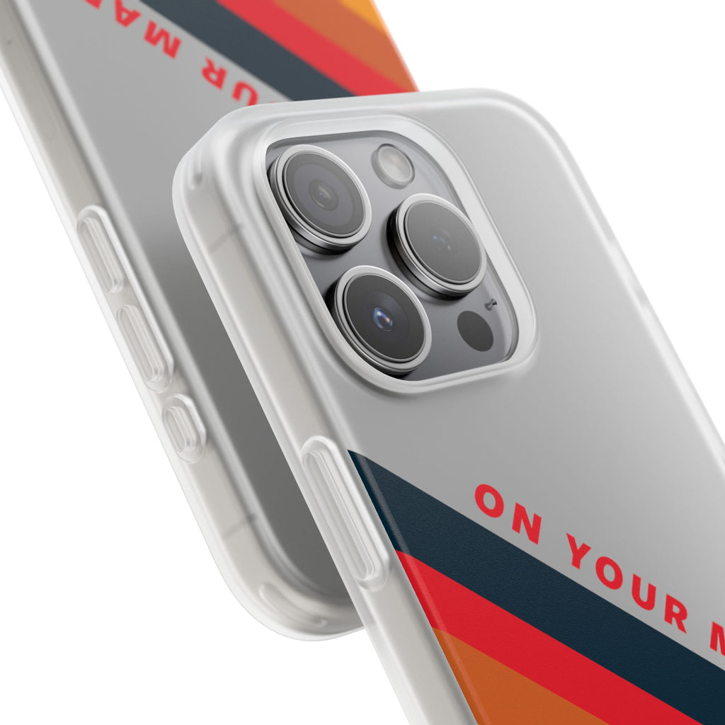 825 - On Your Mark Color Stripe Phone Case - iPhone and Samsung Galaxy