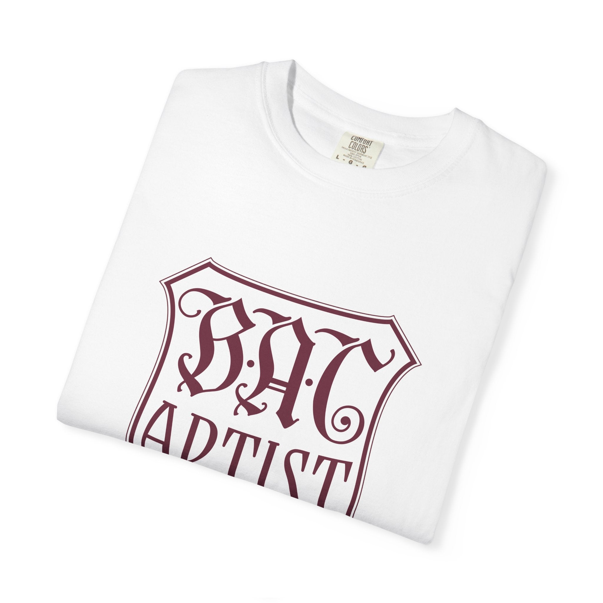 "BAC Artist" Gothic Shield Graphic Tee
