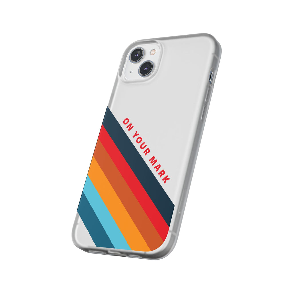 825 - On Your Mark Color Stripe Phone Case - iPhone and Samsung Galaxy