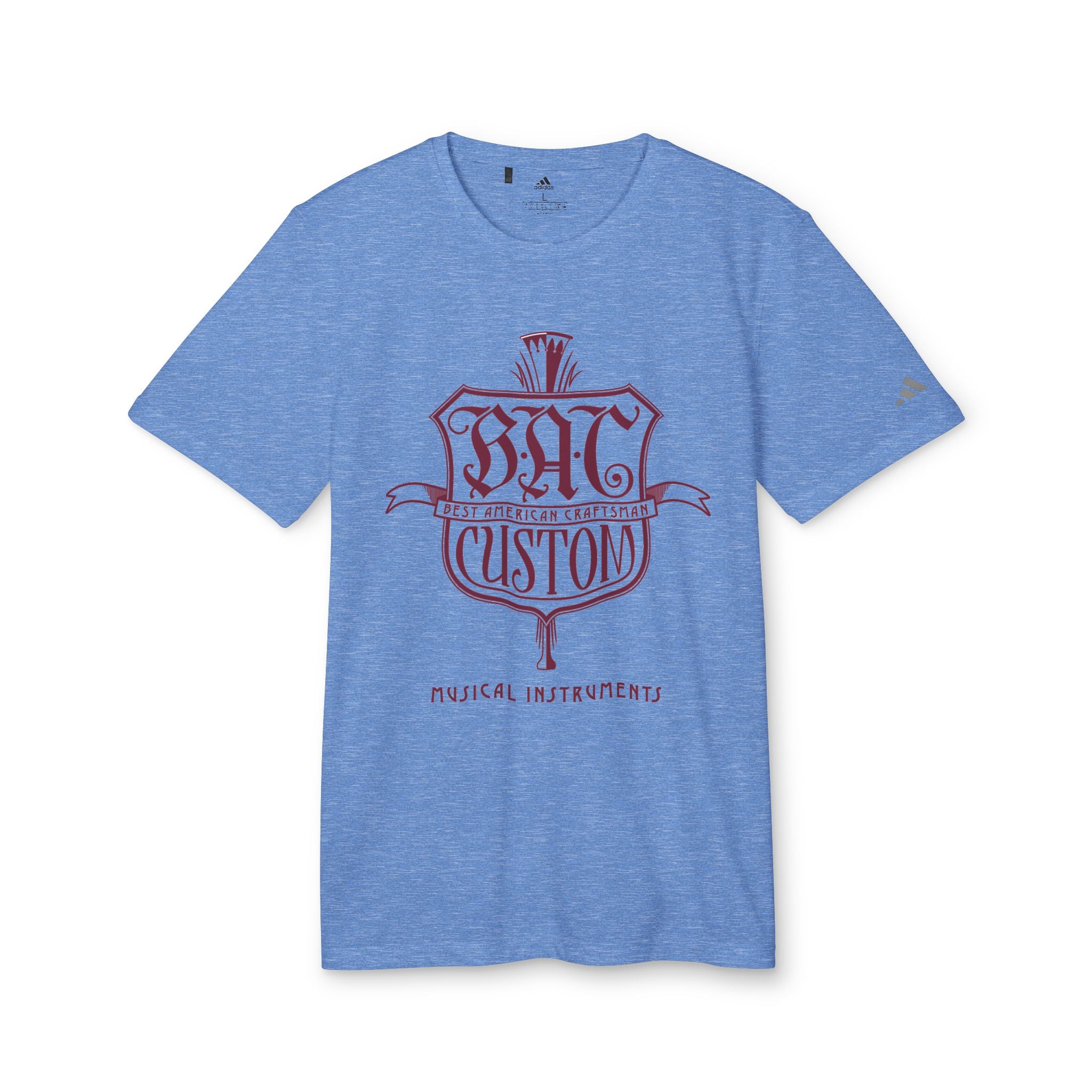 BAC Custom Music Shield T-Shirt — 'Band Custom' Vintage Instrument Graphic