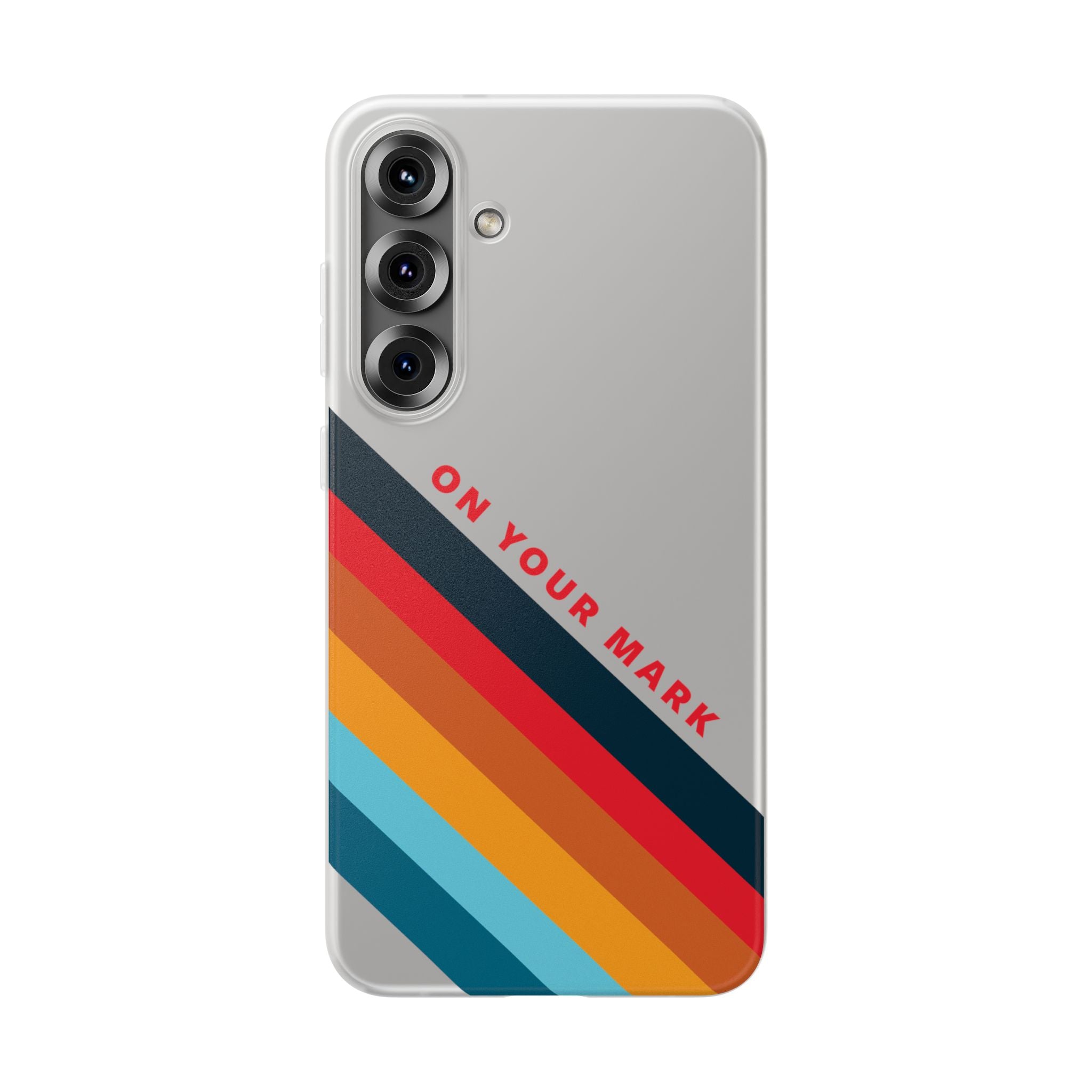 825 - On Your Mark Color Stripe Phone Case - iPhone and Samsung Galaxy
