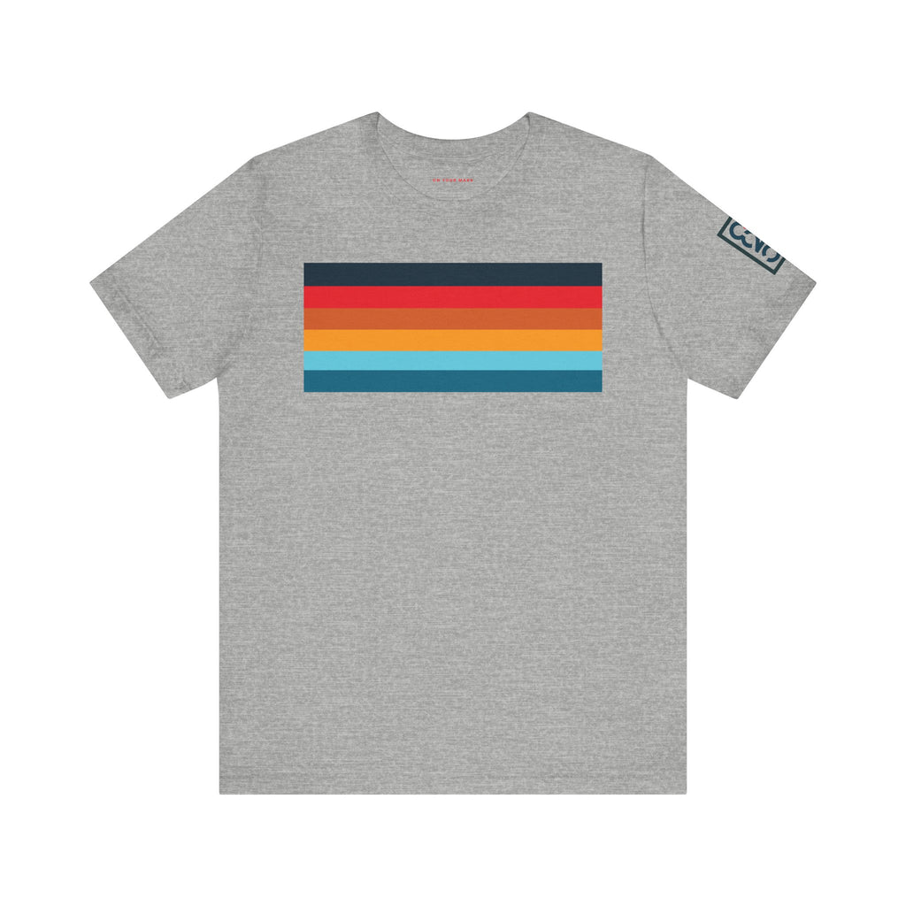 825 Color Stripe Retro-Inspired Unisex Jersey Tee
