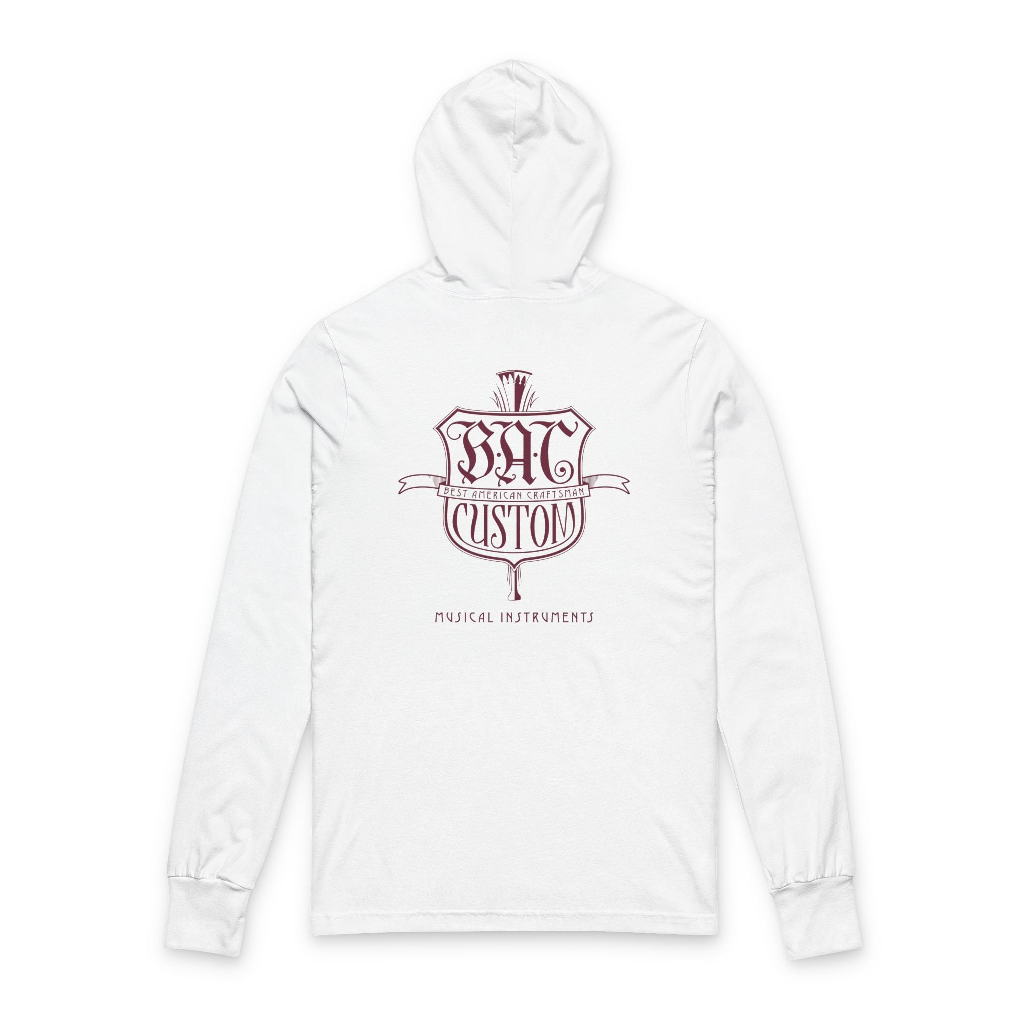 BAC Music Hooded Long Sleeve Tee — "Custom" Graphic