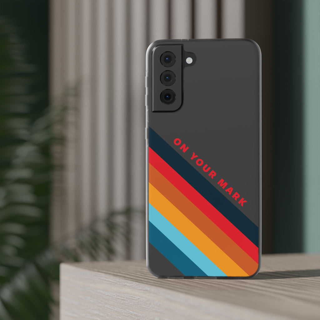 825 - On Your Mark Color Stripe Phone Case - iPhone and Samsung Galaxy