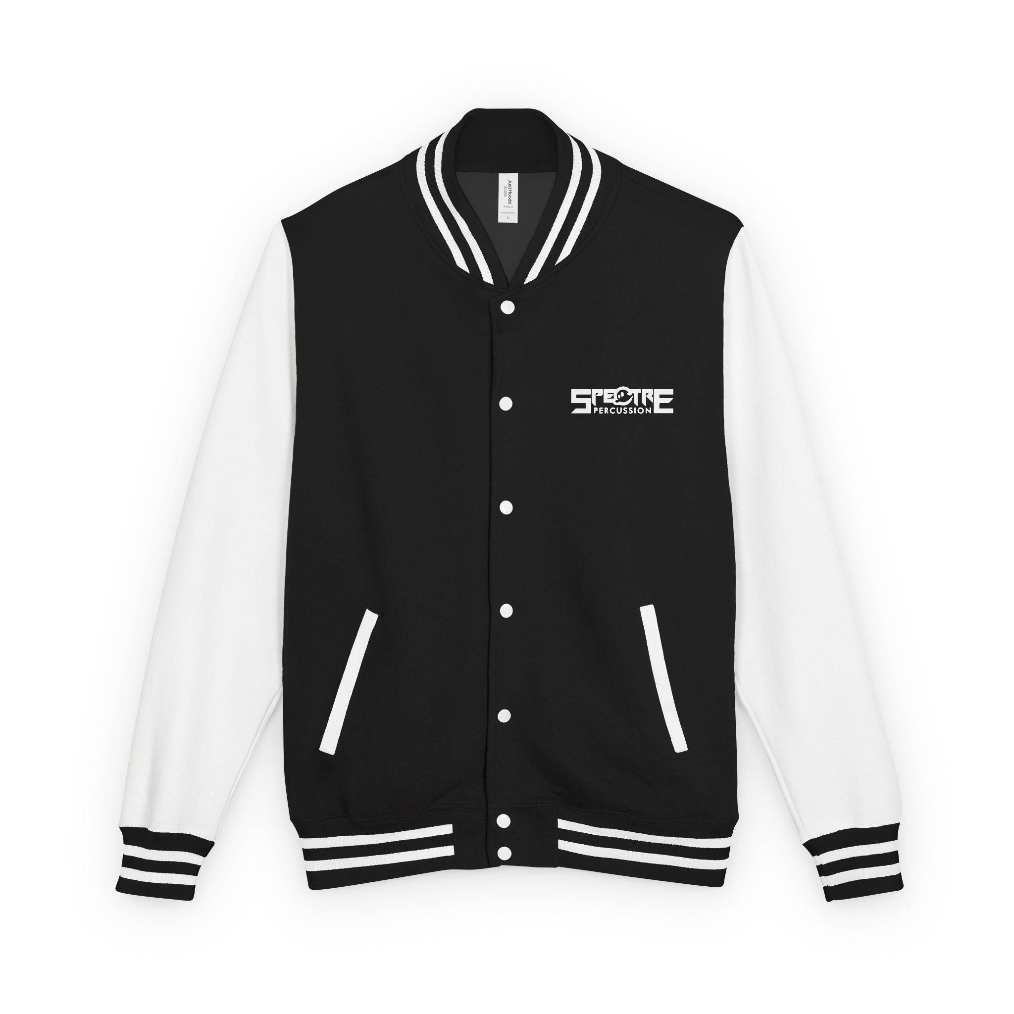 Spectre 825 On Your Mark Color Stripe and Logo Unisex Heavyweight Letterman Jacket